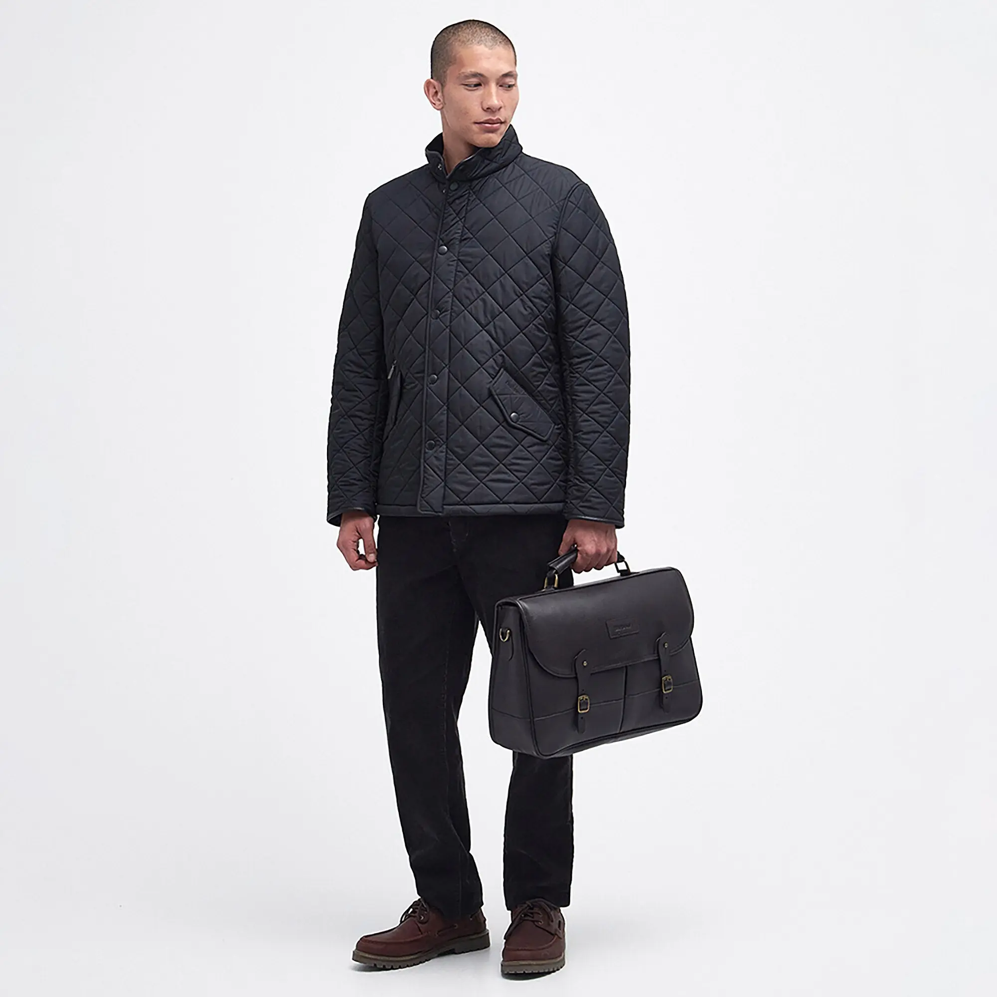 Product image 3 of 6 of Barbour Leather Briefcase - Chocolate