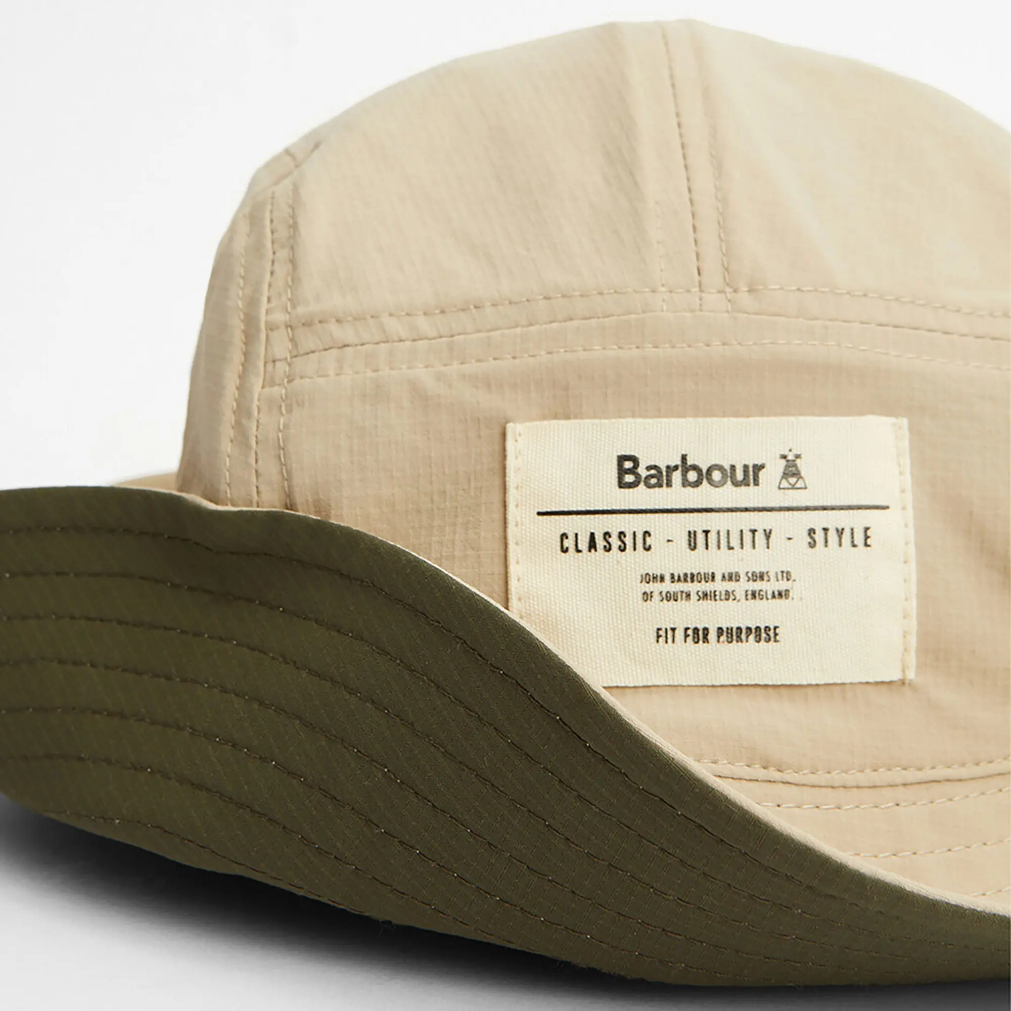 Product image 6 of 9 of Barbour Men's Bidlam Showerproof Reversible Bucket Hat - Concrete/Olive