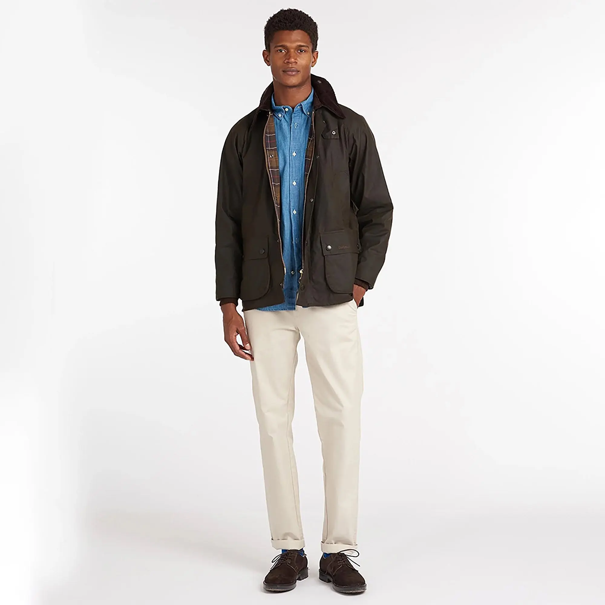 Product image 3 of 6 of Barbour Men's Classic Bedale Waxed Jacket - Olive