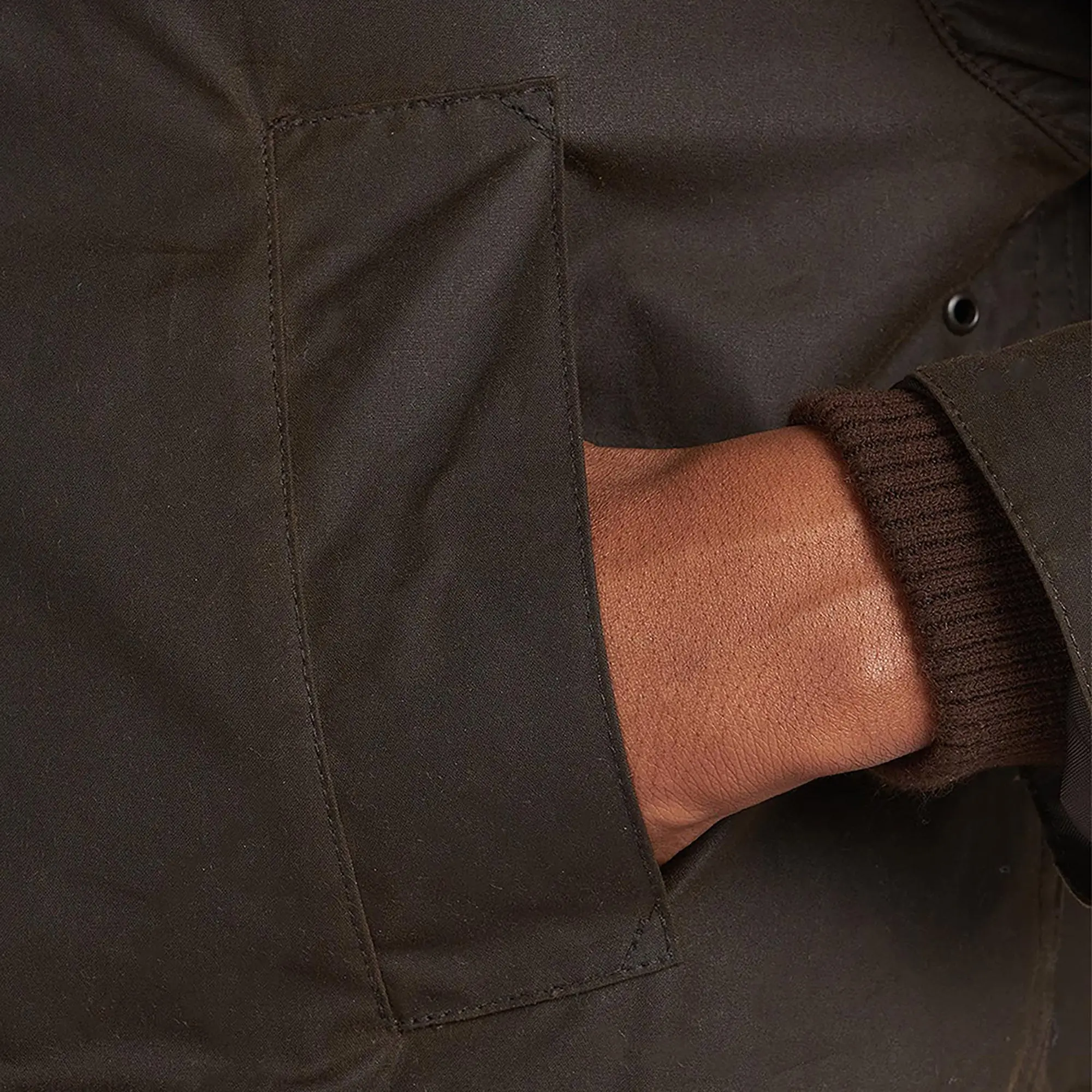 Product image 6 of 6 of Barbour Men's Classic Bedale Waxed Jacket - Olive