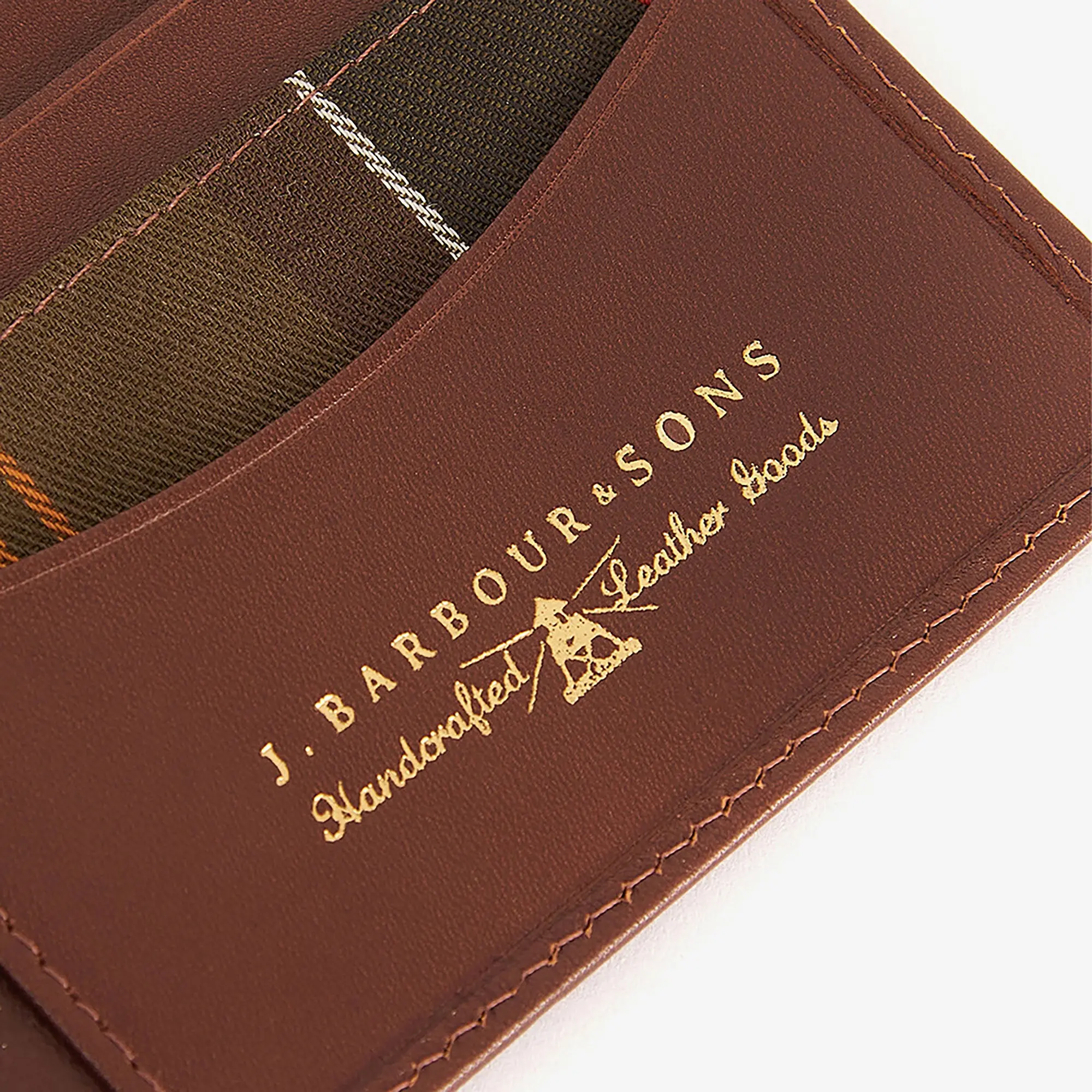 Product image 3 of 6 of Barbour Men's Colwell Leather Billfold Wallet - Brown/Classic