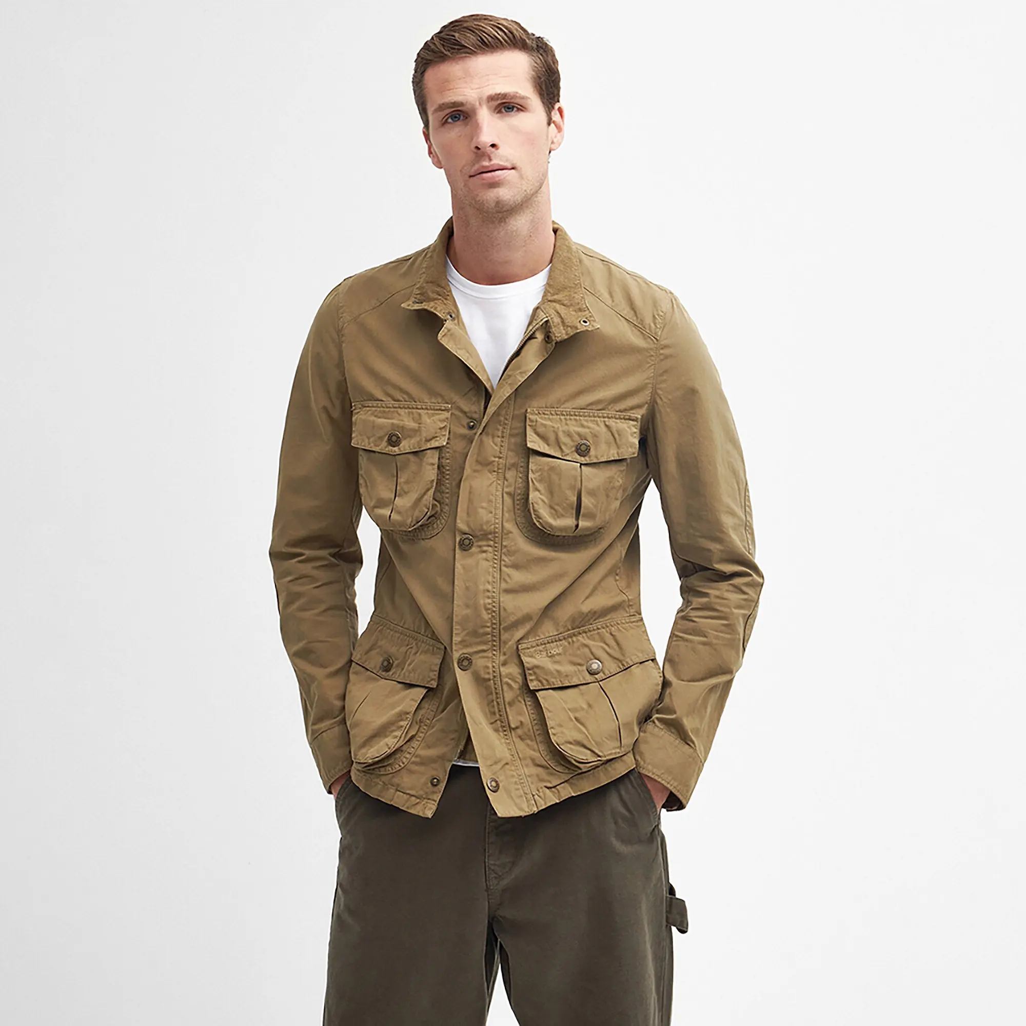Product image 2 of 8 of Barbour Men's Corbridge Casual Jacket - Bleached Olive