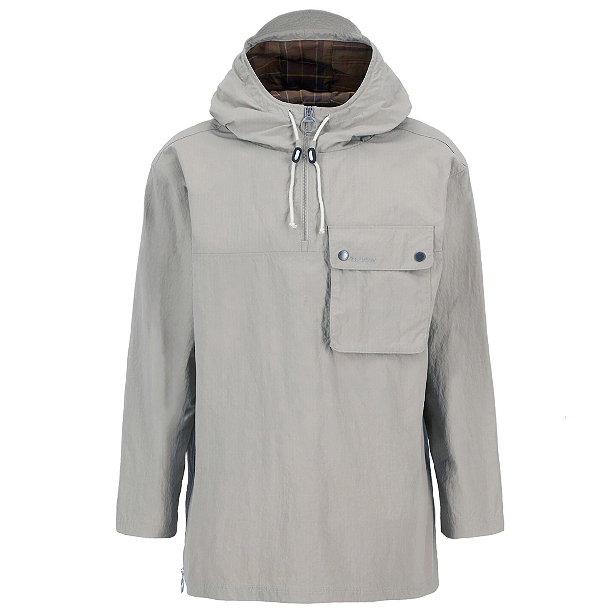 Barbour Men's Durham Hooded Overshirt - Concrete | British Attire