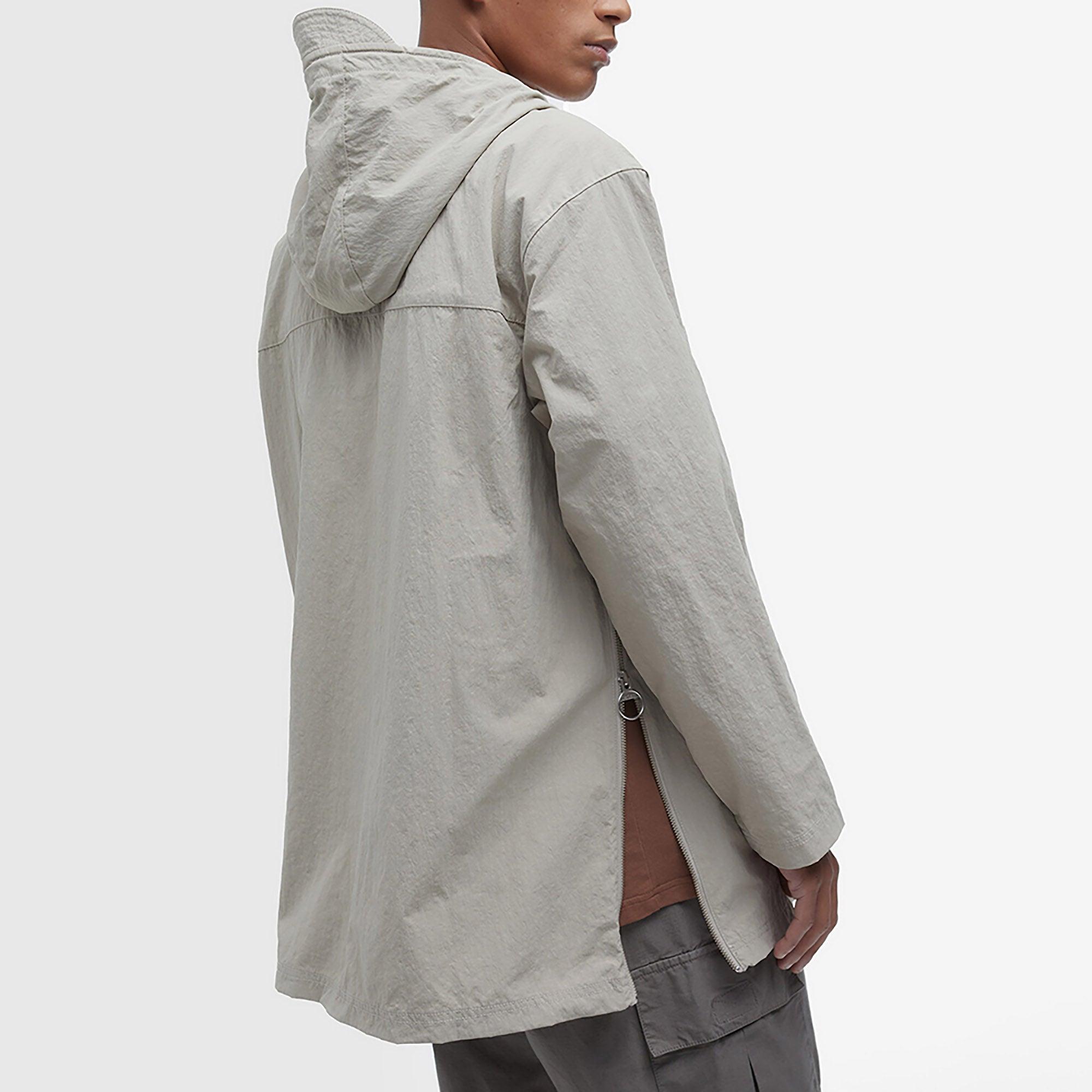 Barbour Men's Durham Hooded Overshirt - Concrete | British Attire