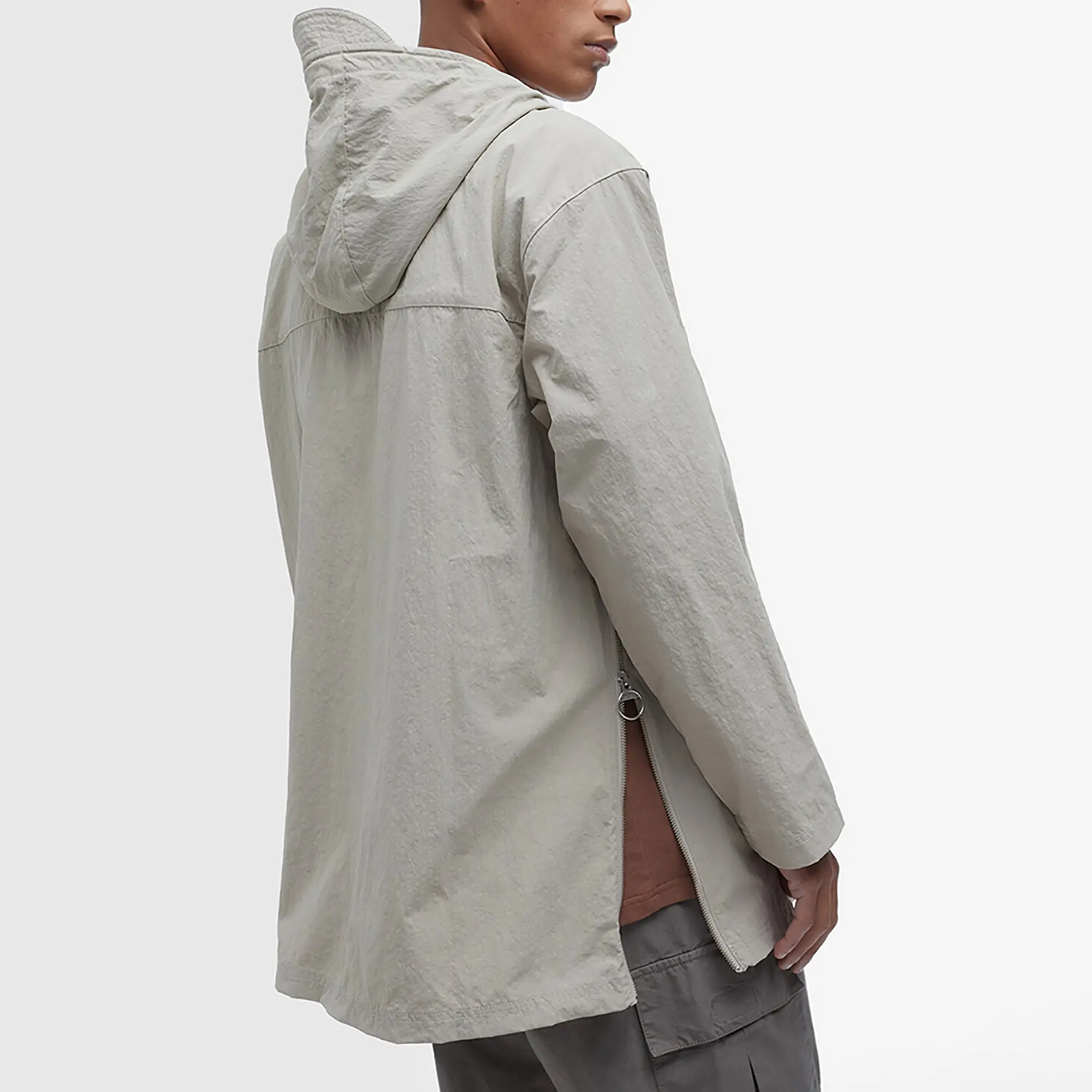Product image 5 of 7 of Barbour Men's Durham Hooded Overshirt - Concrete