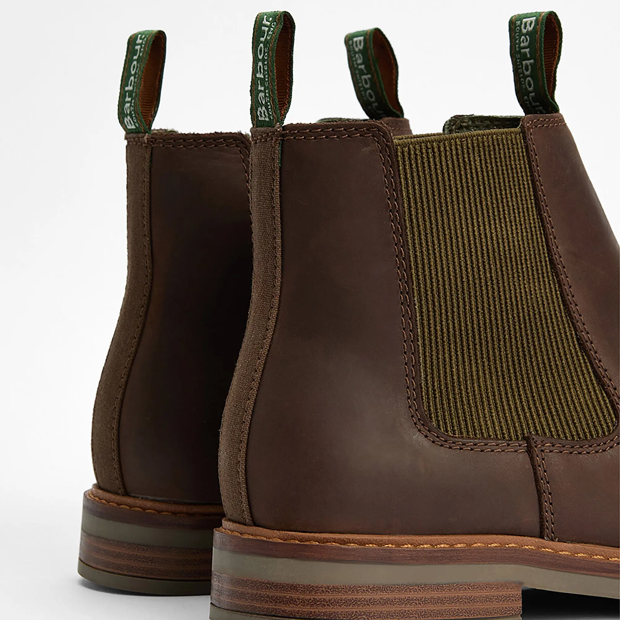 Product image 4 of 7 of Barbour Men's Farsley Chelsea Boots - Choco