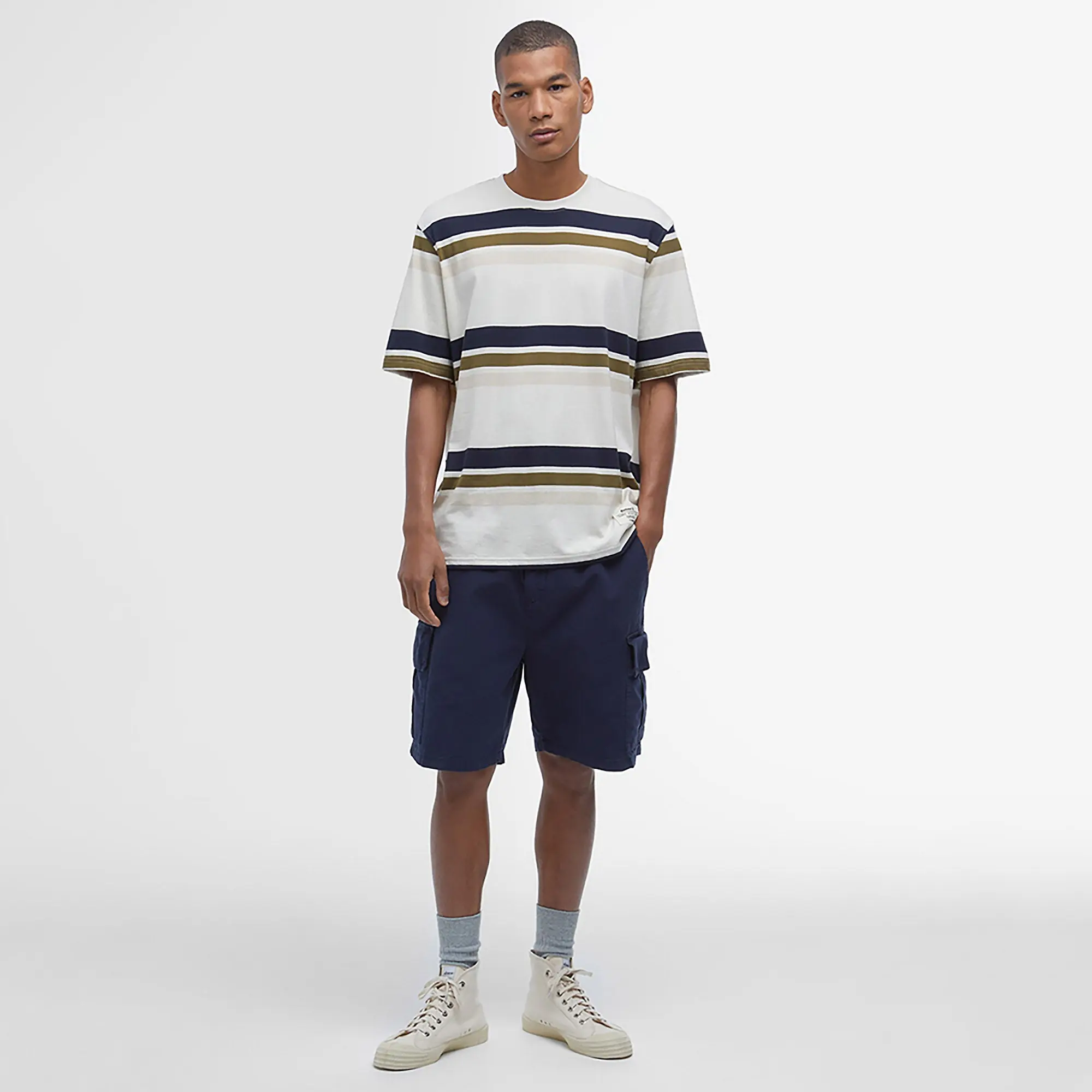 Product image 2 of 7 of Barbour Men's Grindle Cargo Relaxed Shorts - Navy