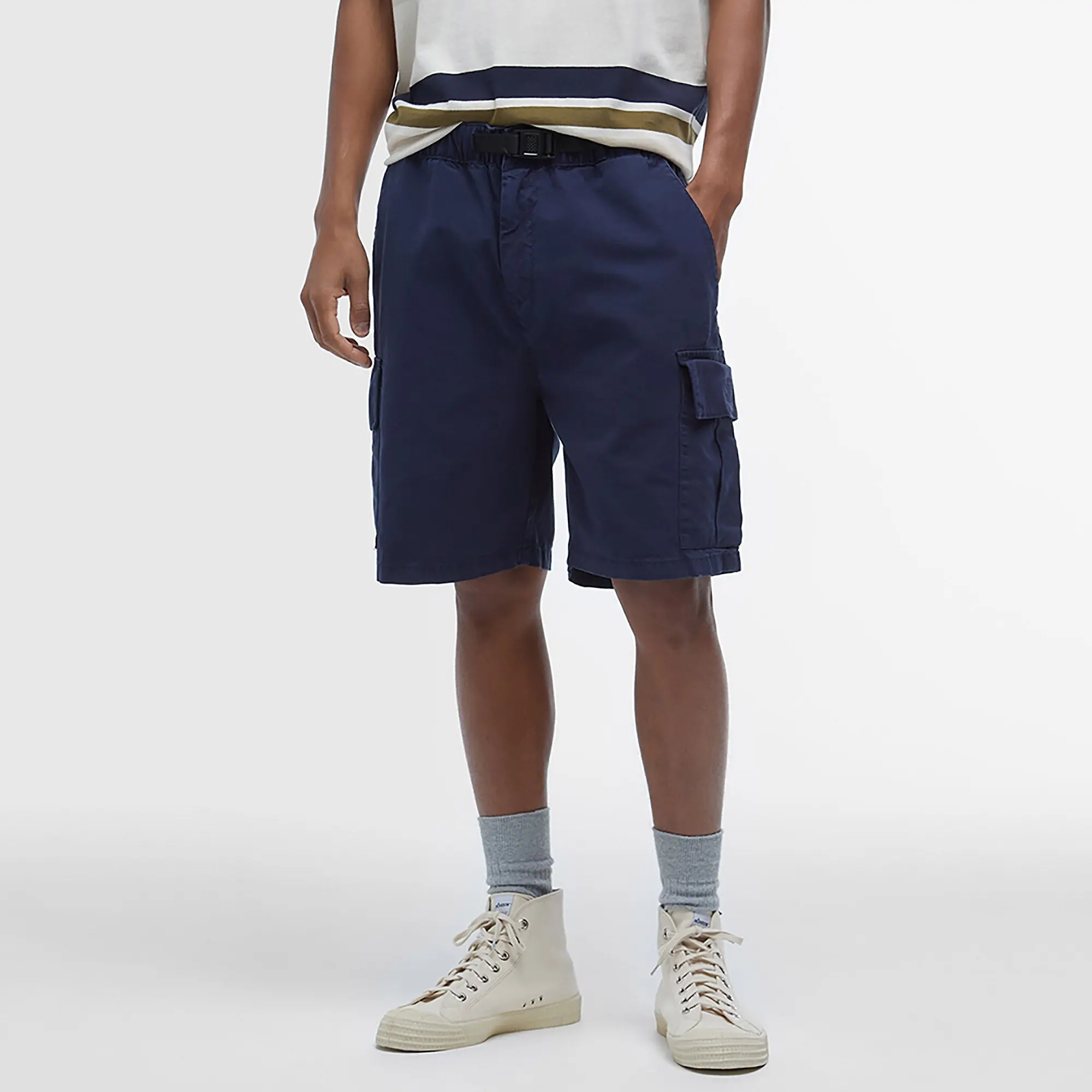 Product image 3 of 7 of Barbour Men's Grindle Cargo Relaxed Shorts - Navy
