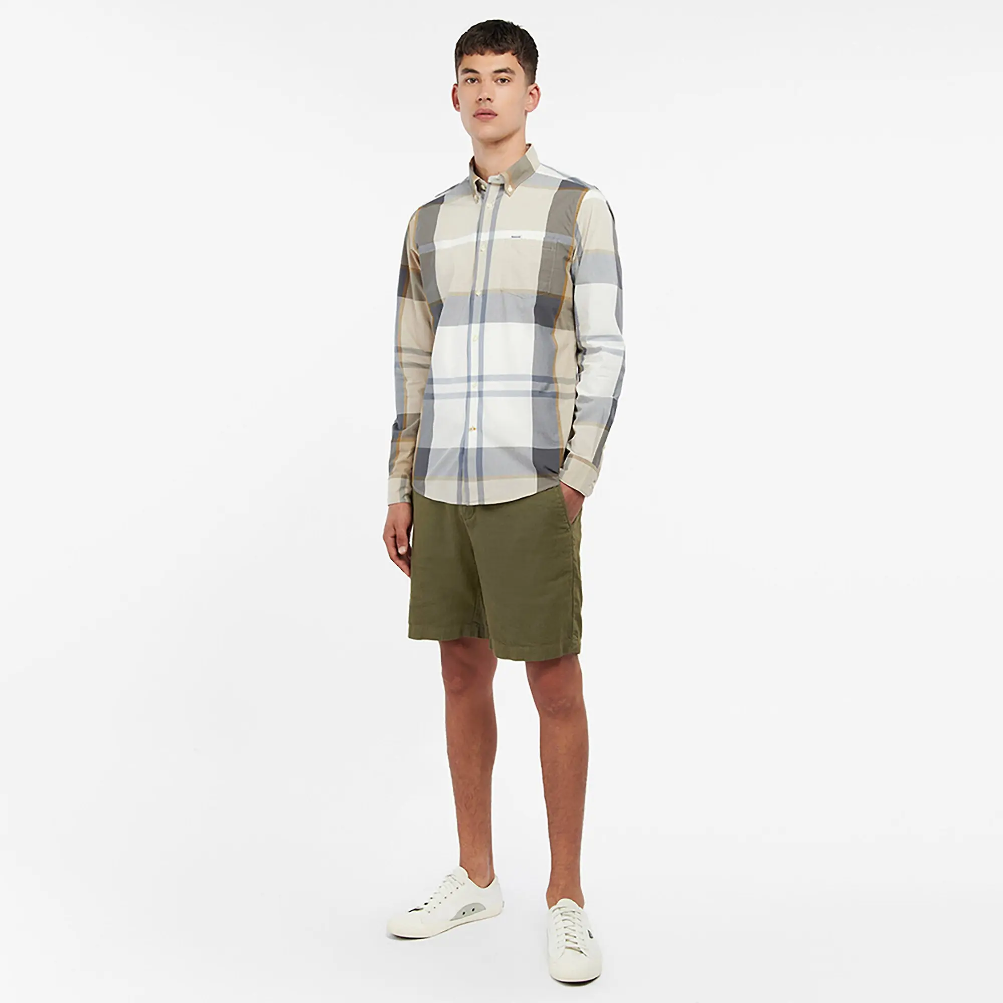 Product image 3 of 7 of Barbour Men's Harris Tailored Shirt - Amble Sand Tartan