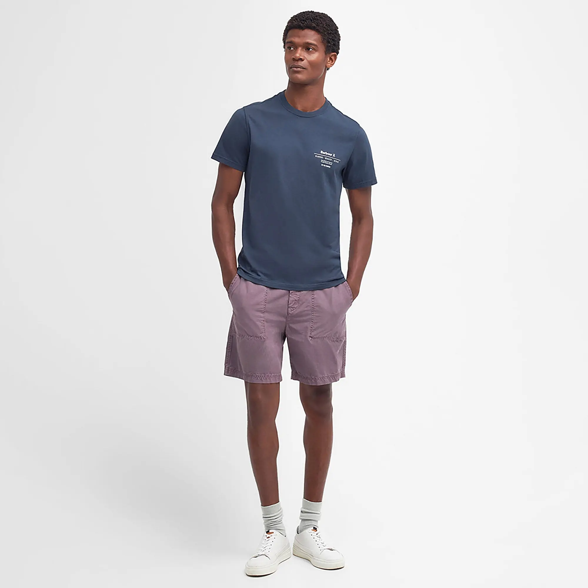 Product image 3 of 6 of Barbour Men's Hickling Tailored Fit T-Shirt - Navy