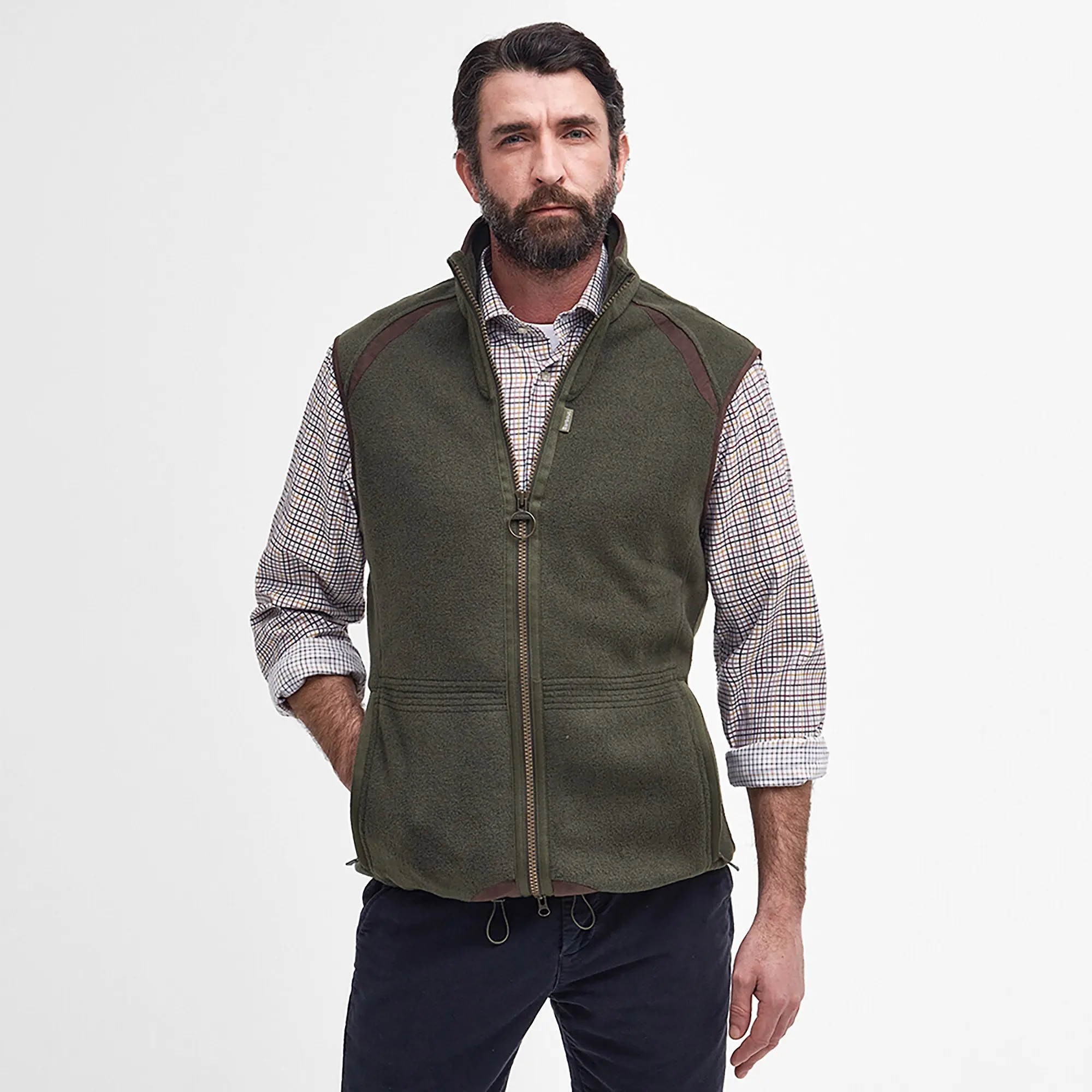 Product image 2 of 8 of Barbour Men's Langdale Fleece Gilet - Olive