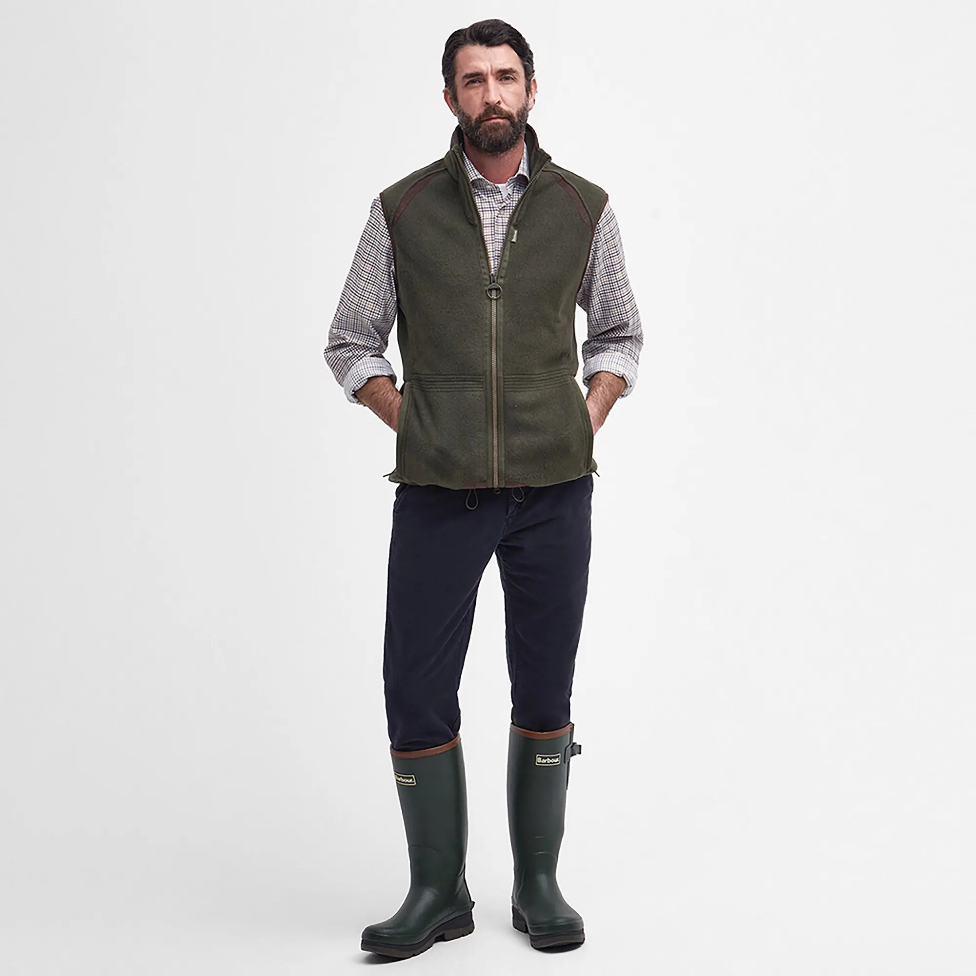 Product image 3 of 8 of Barbour Men's Langdale Fleece Gilet - Olive