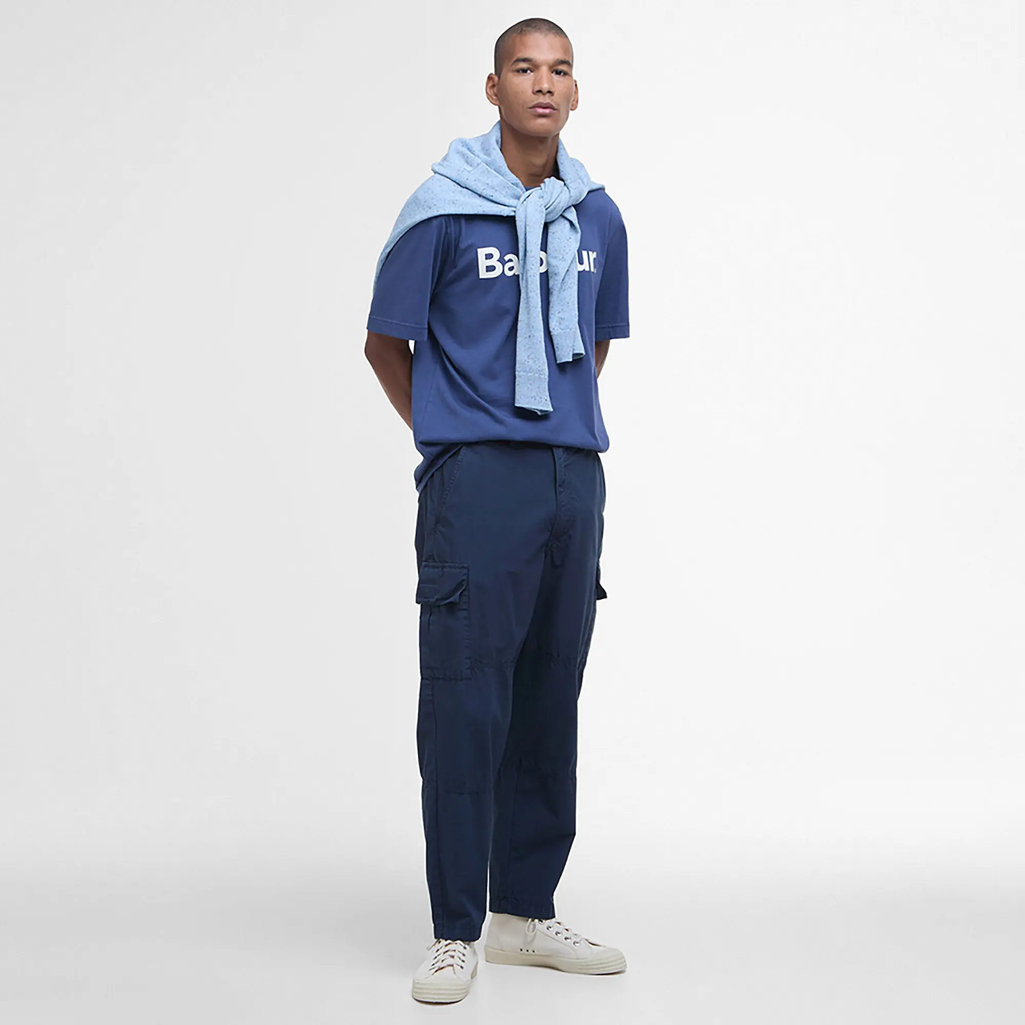 Product image 3 of 6 of Barbour Men's Logo Relaxed Fit T-Shirt - Oceana