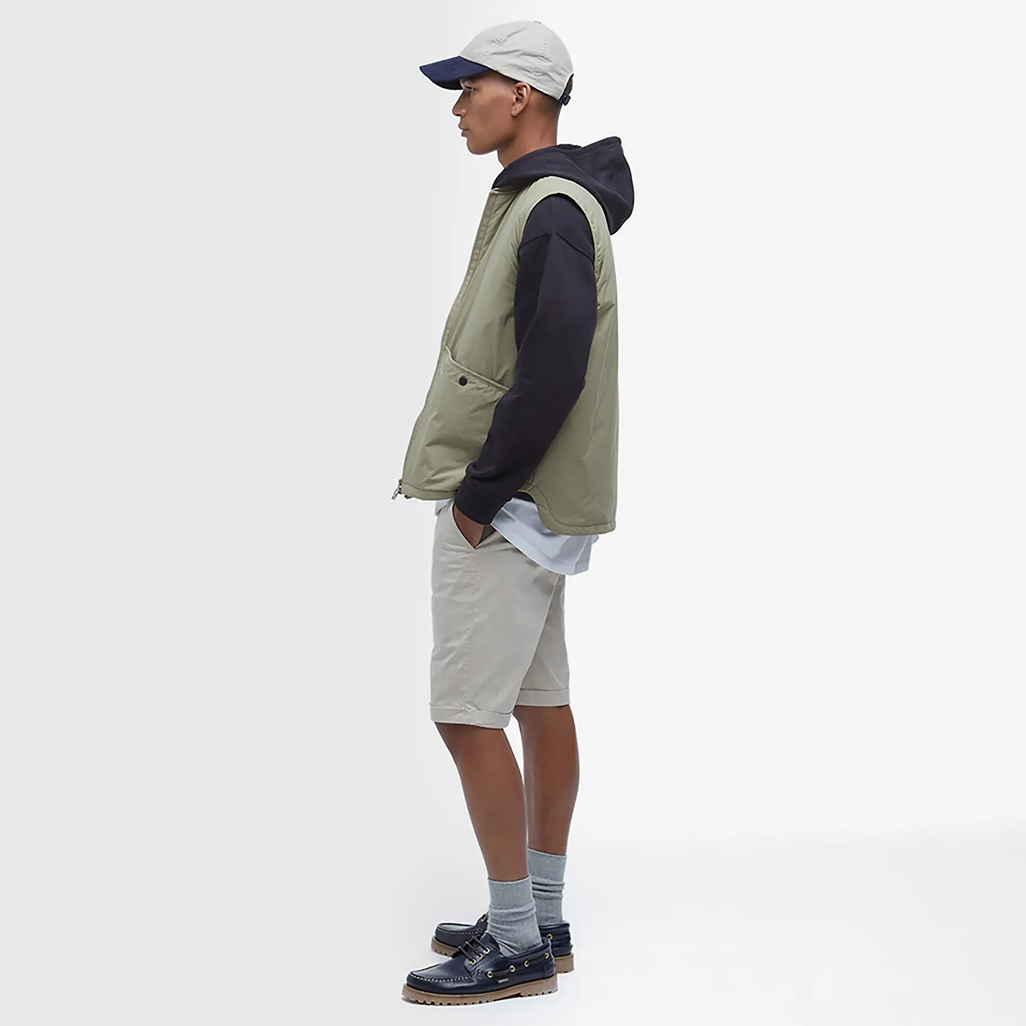 Product image 3 of 7 of Barbour Men's Re-Engineered Liddesdale Gilet - Bleached Olive