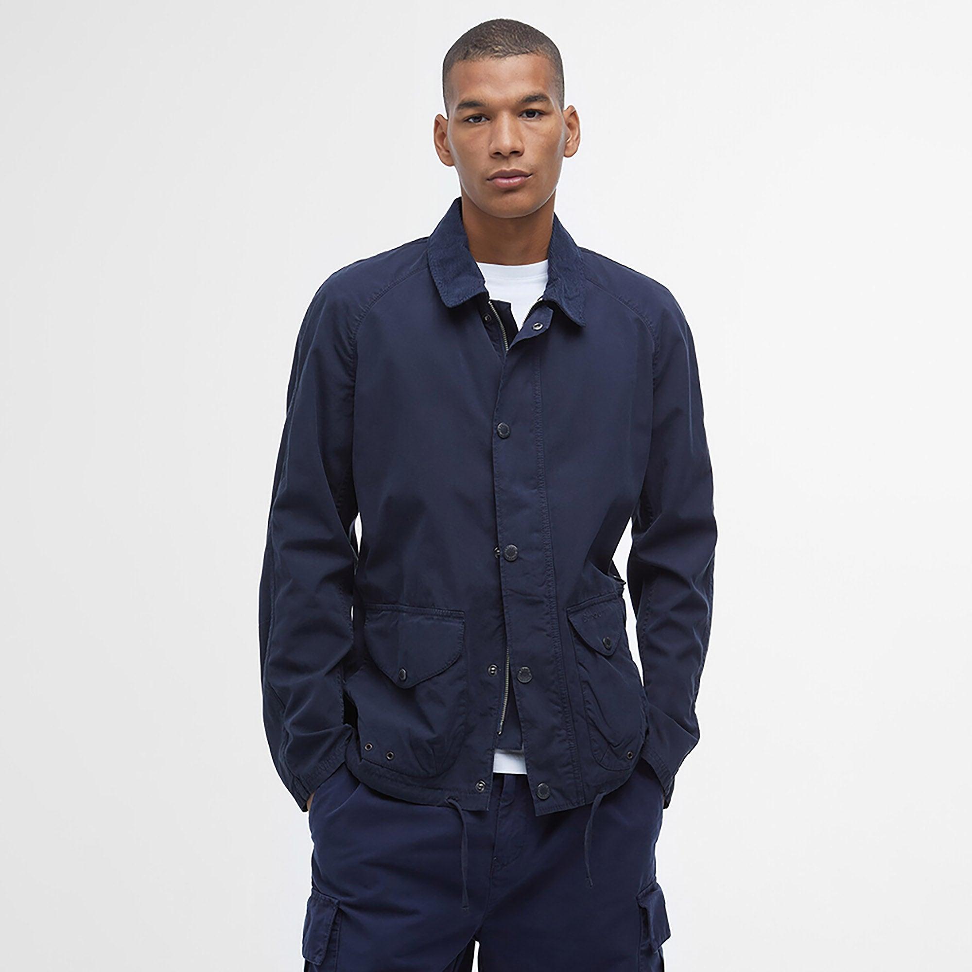 Barbour Men's Utility Casual Chore Jacket - Navy | British Attire