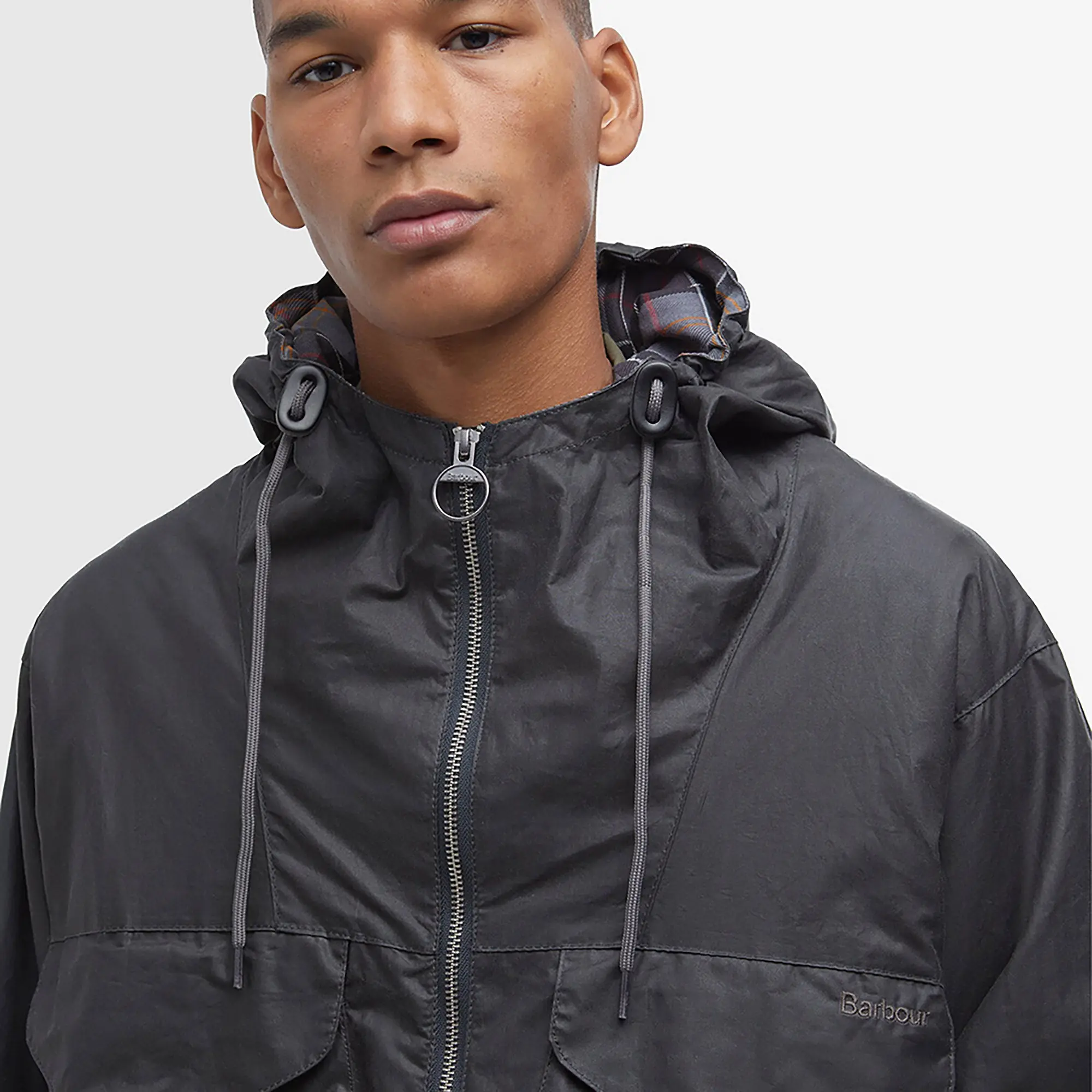 Product image 5 of 8 of Barbour Men's Utility Sapper Wax Jacket - Charcoal
