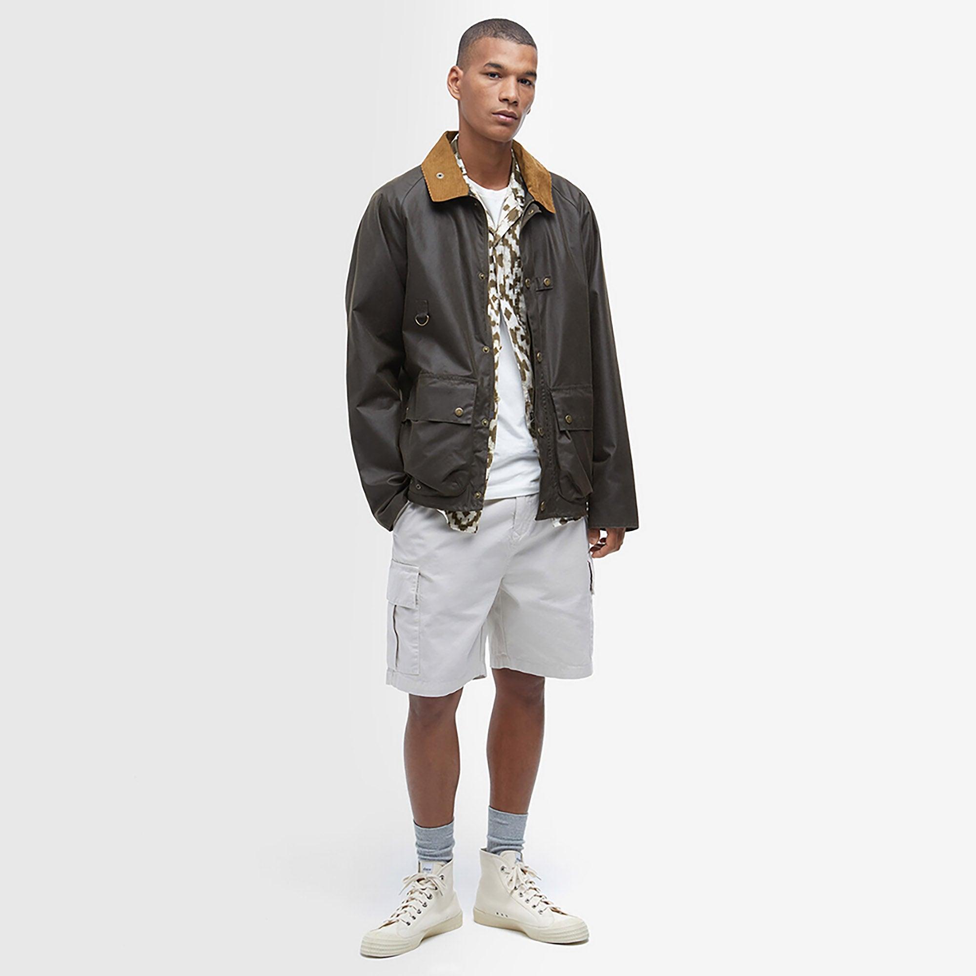 Barbour Men's Utility Spey Wax Jacket - Olive | British Attire