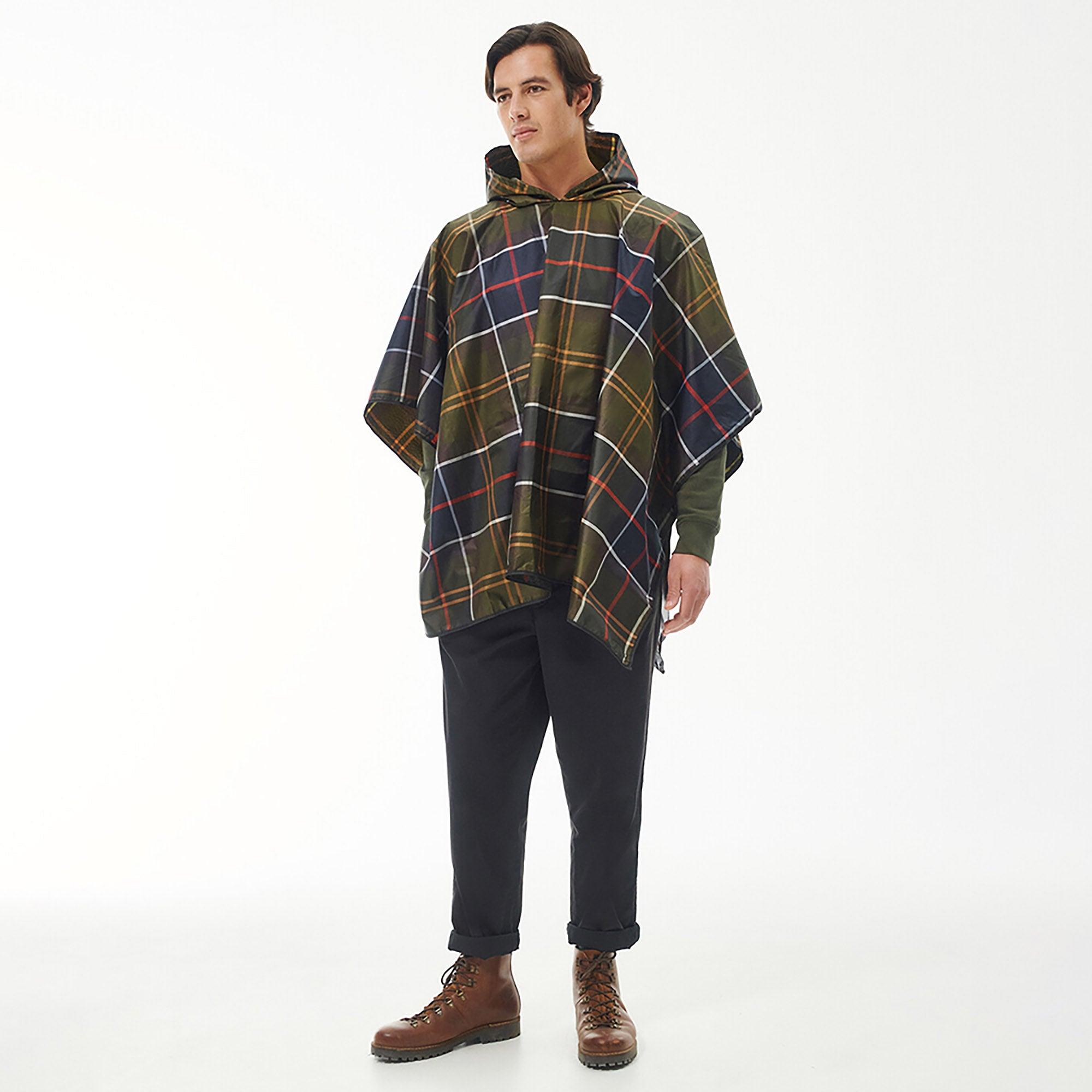 Barbour Tartan Showerproof Poncho - Classic Tartan | British Attire