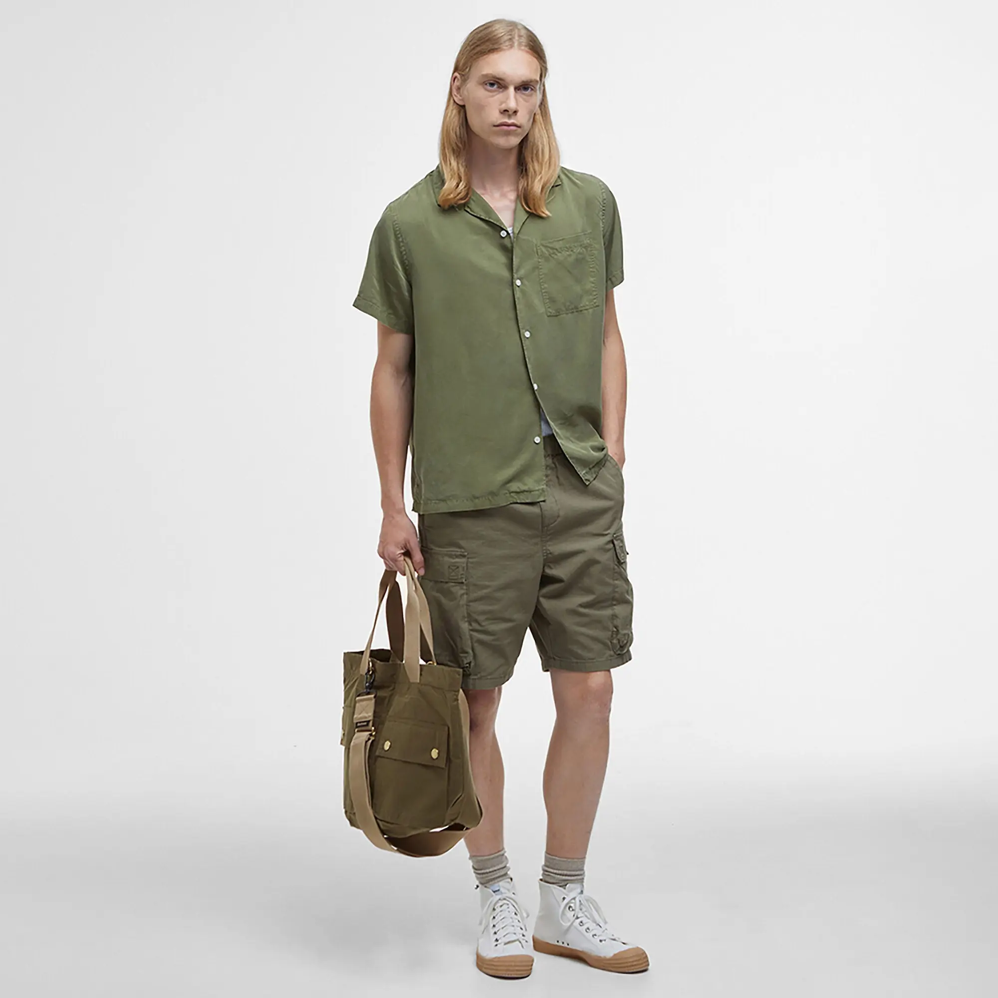 Product image 2 of 10 of Barbour Transport Carry All Tote Bag - Dusky Green