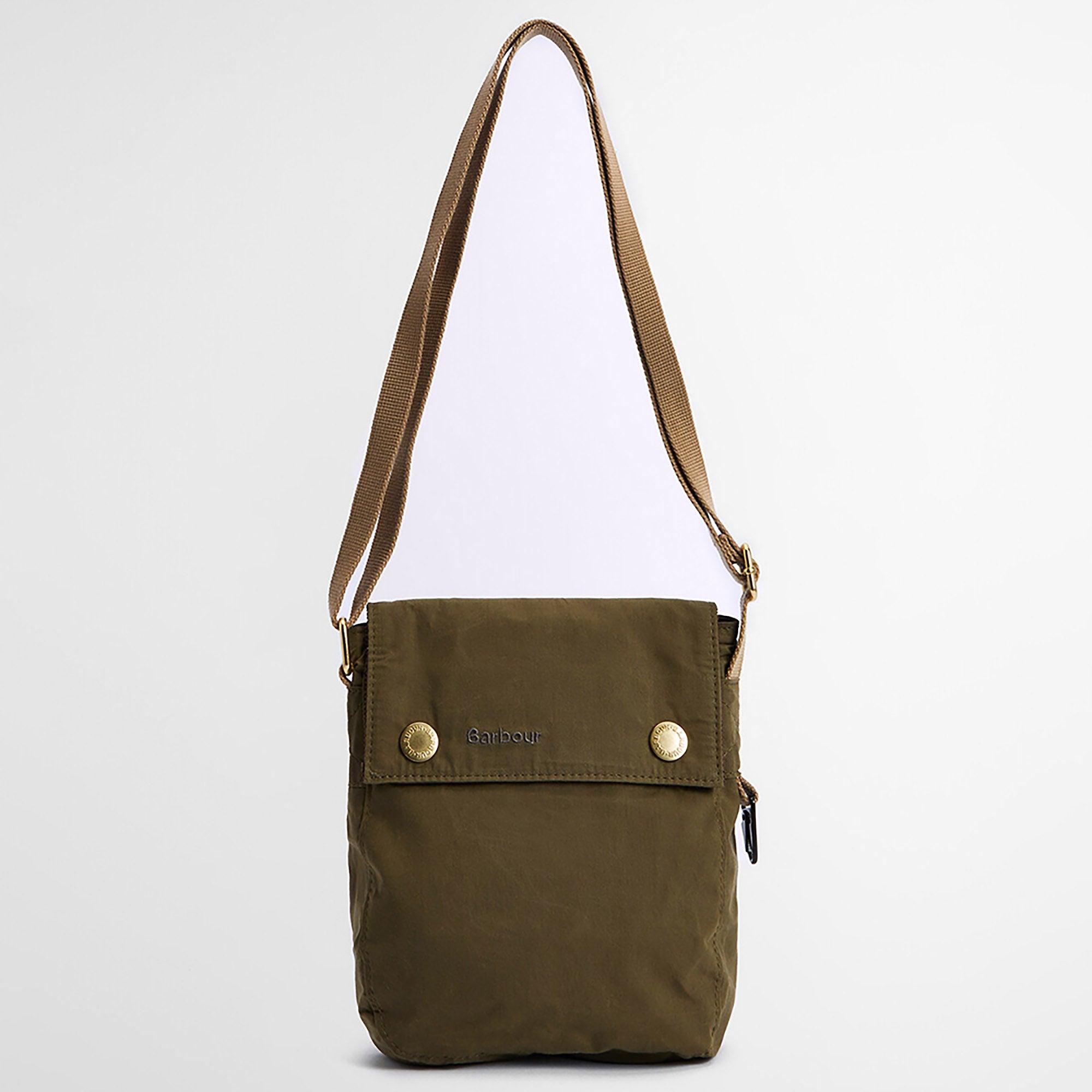 Barbour Transport Crossbody Bag - Dusky Green | British Attire