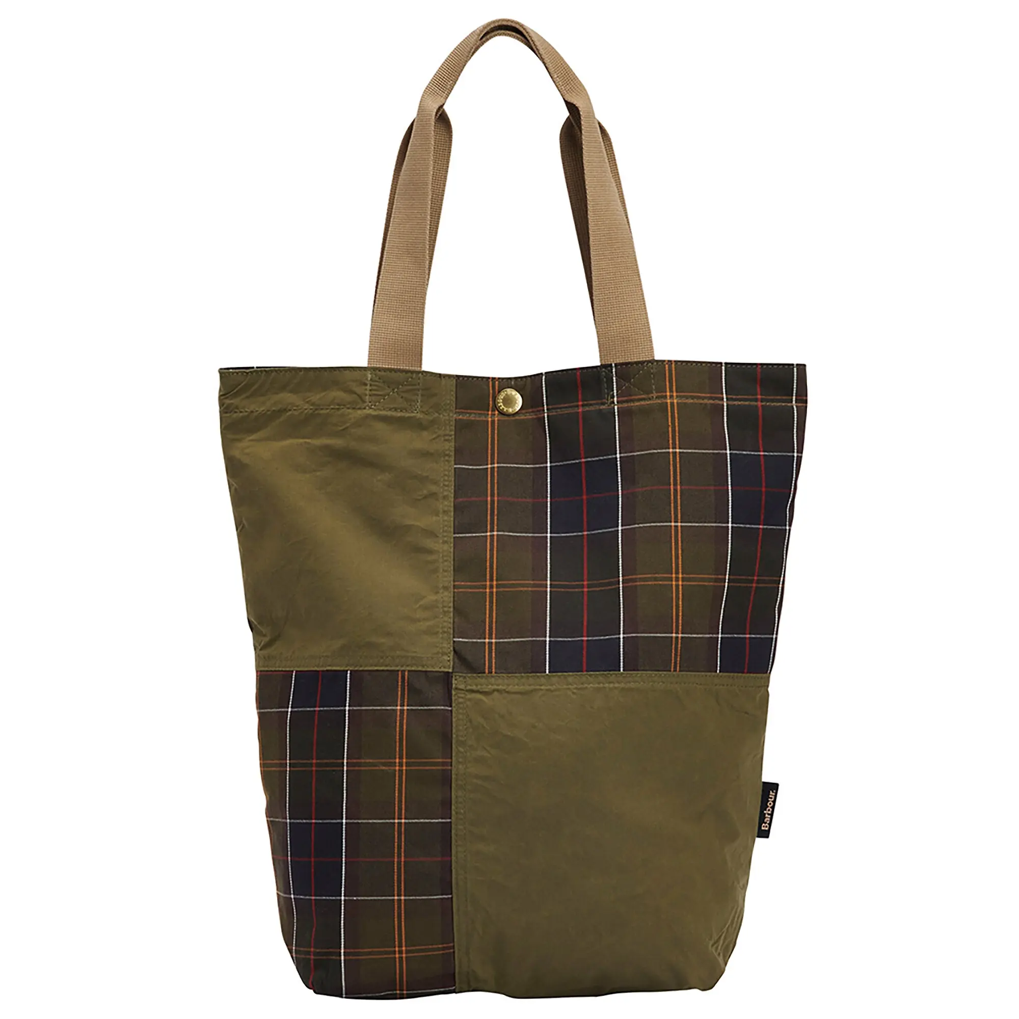 Product image 1 of 12 of Barbour Transport Patchwork Tote Bag - Dusky Green