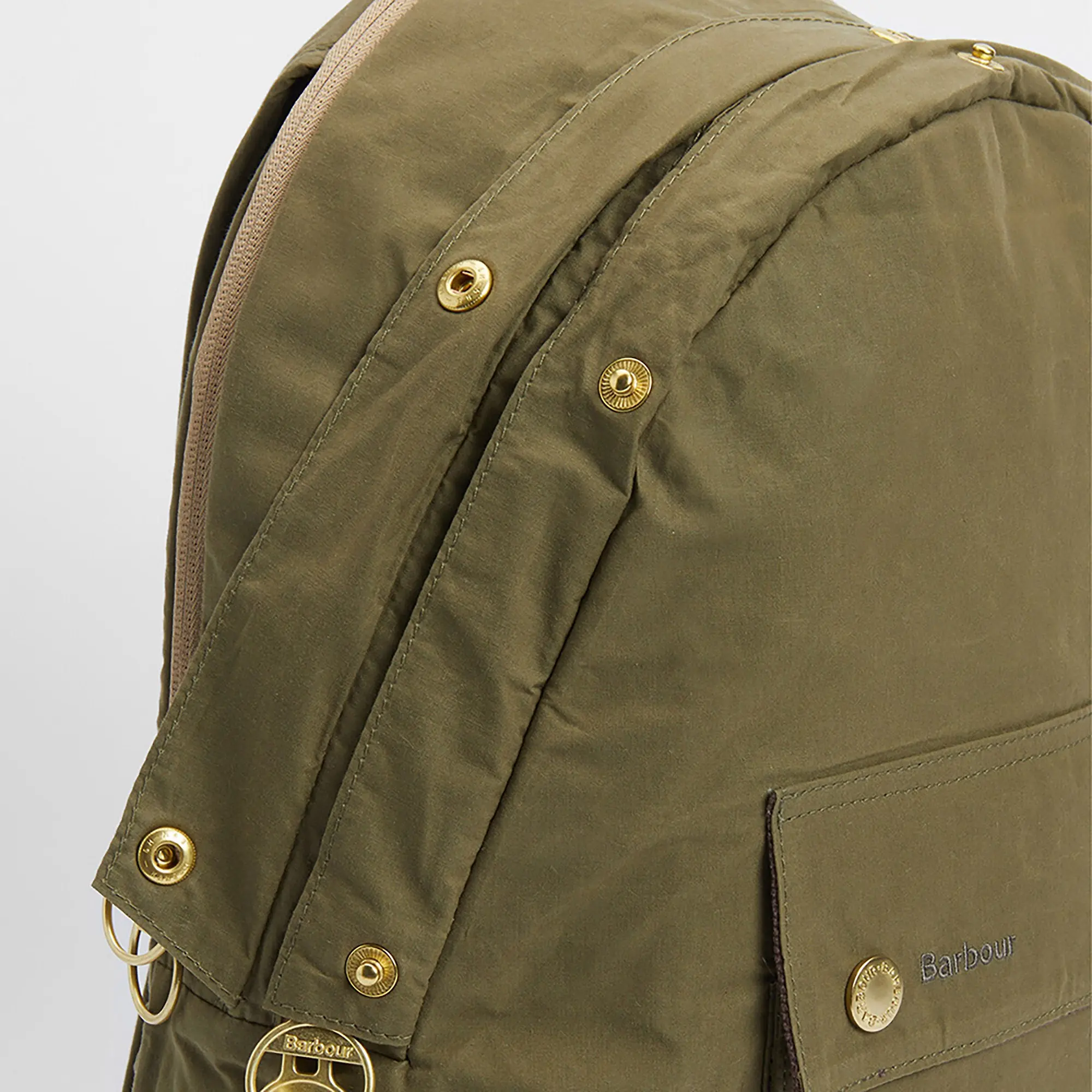 Product image 7 of 13 of Barbour Transport Zip Closure Backpack Bag - Dusky Green