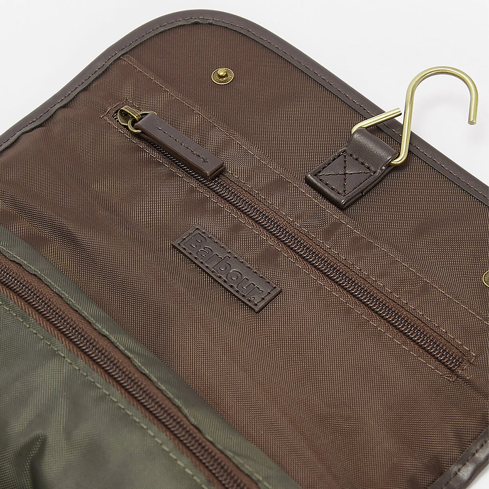 Product image 5 of 7 of Barbour Men's Wax Hanging Washbag - Olive
