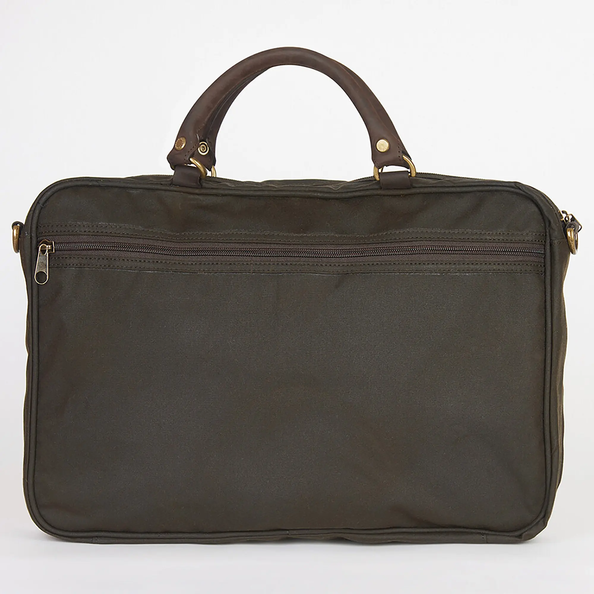 Product image 4 of 7 of Barbour Wax Leather Briefcase - Olive