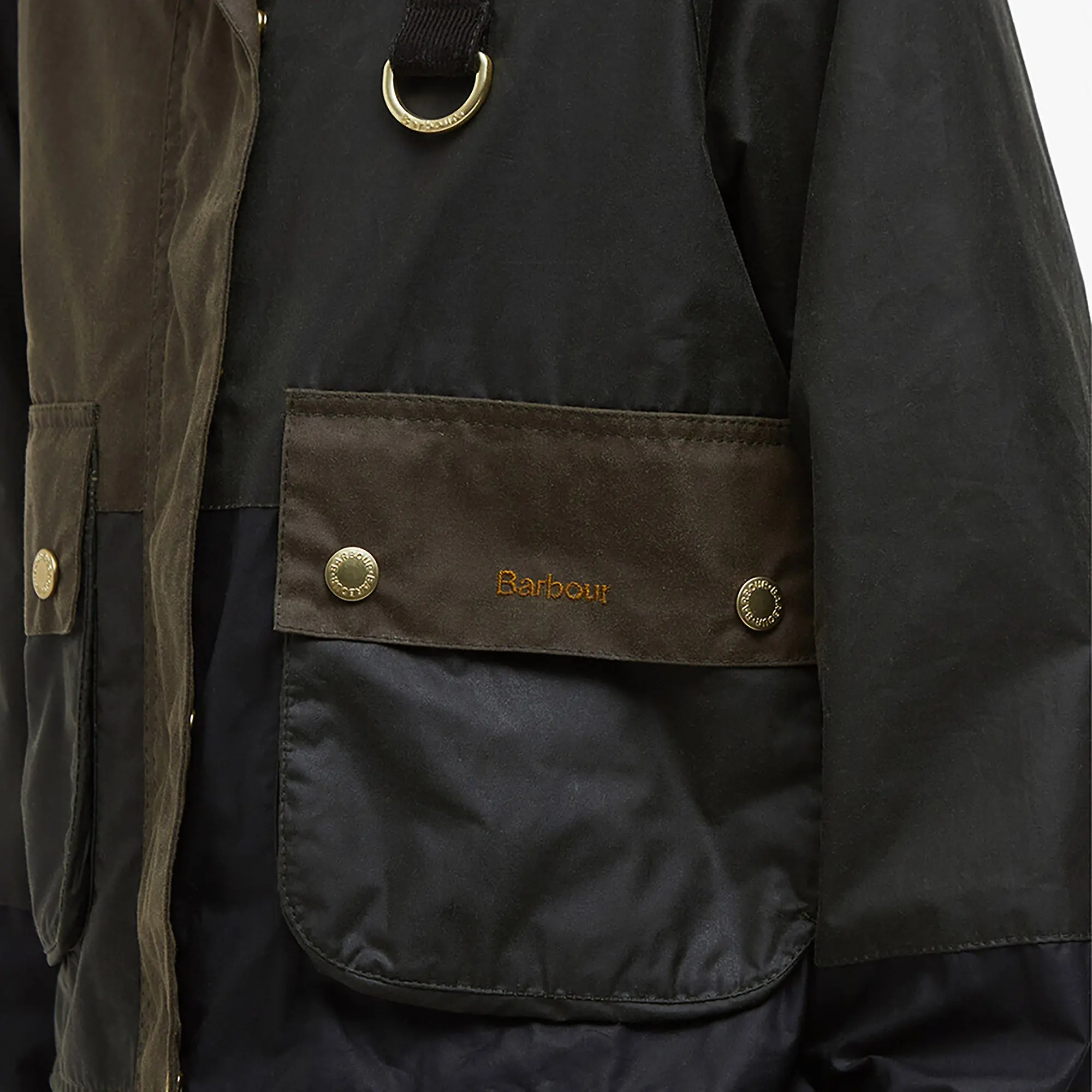 Product image 7 of 7 of Barbour Women's Alma Wax Jacket - Archive Olive/Black/Beech with Ancient Tartan