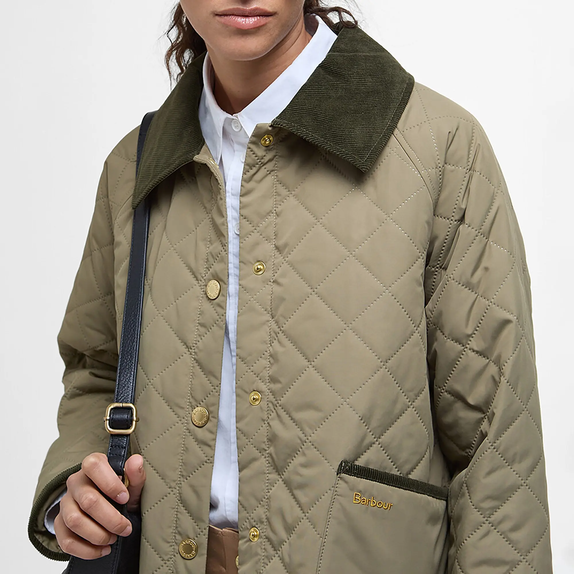 Product image 5 of 7 of Barbour Women's Anise Quilted Jacket - Dusky Green/Ancient Tartan