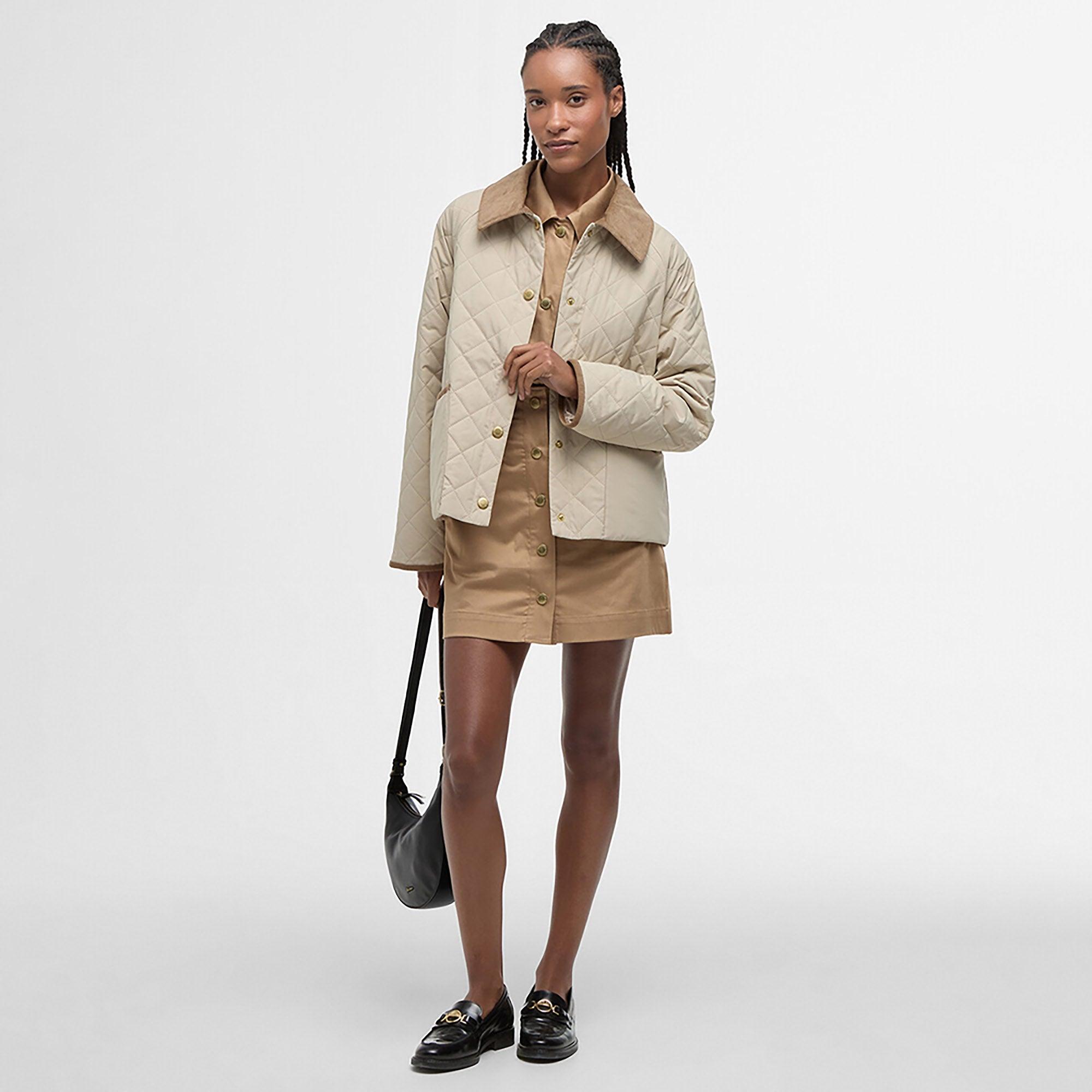 Barbour Women's Anise Quilted Jacket - Light Sand/Ancient Tartan Barbour Women's Anise Quilted Jacket - Light Sand/Ancient Tartan