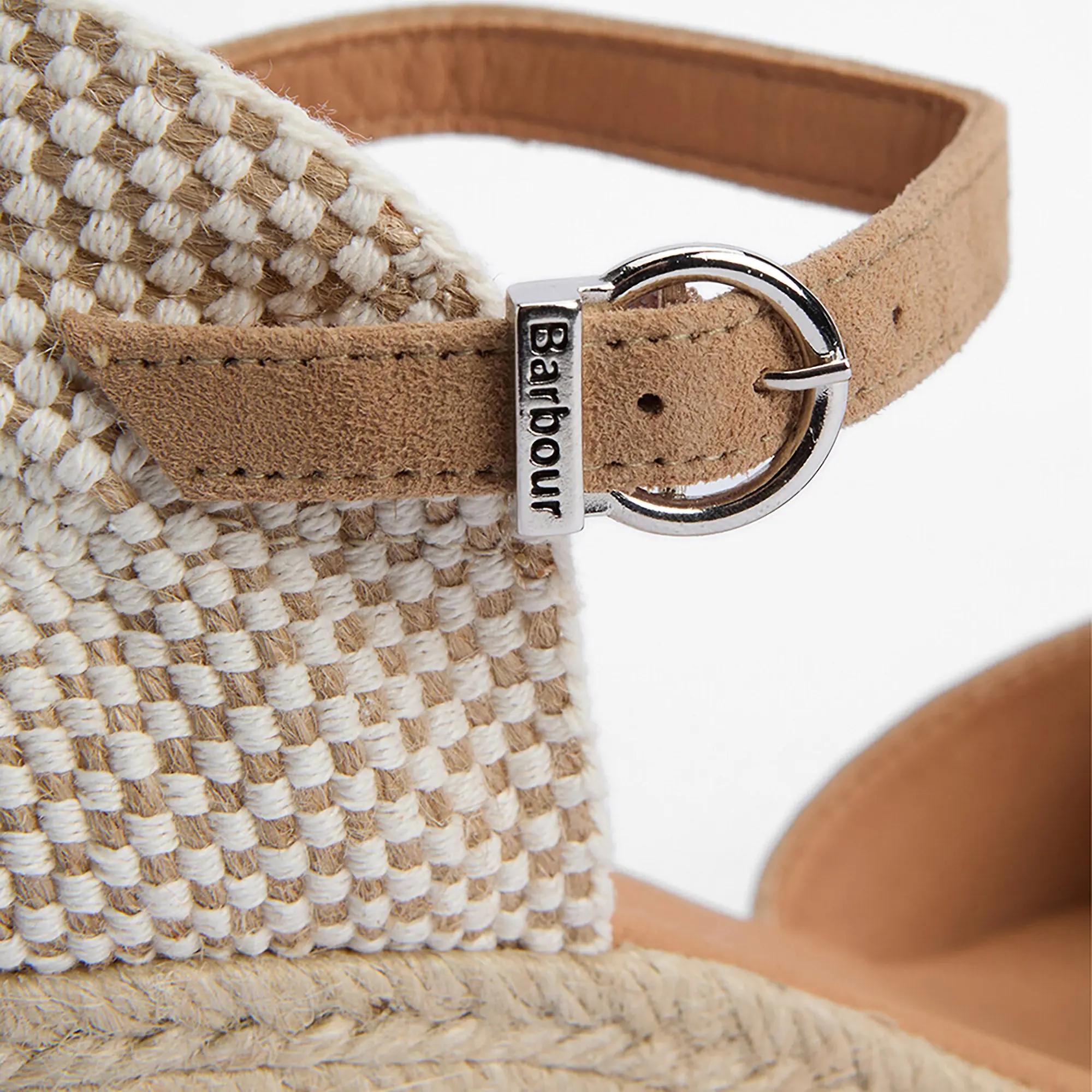 Product image 4 of 6 of Barbour Women's Elder Wedge Espadrilles - Tan Suede