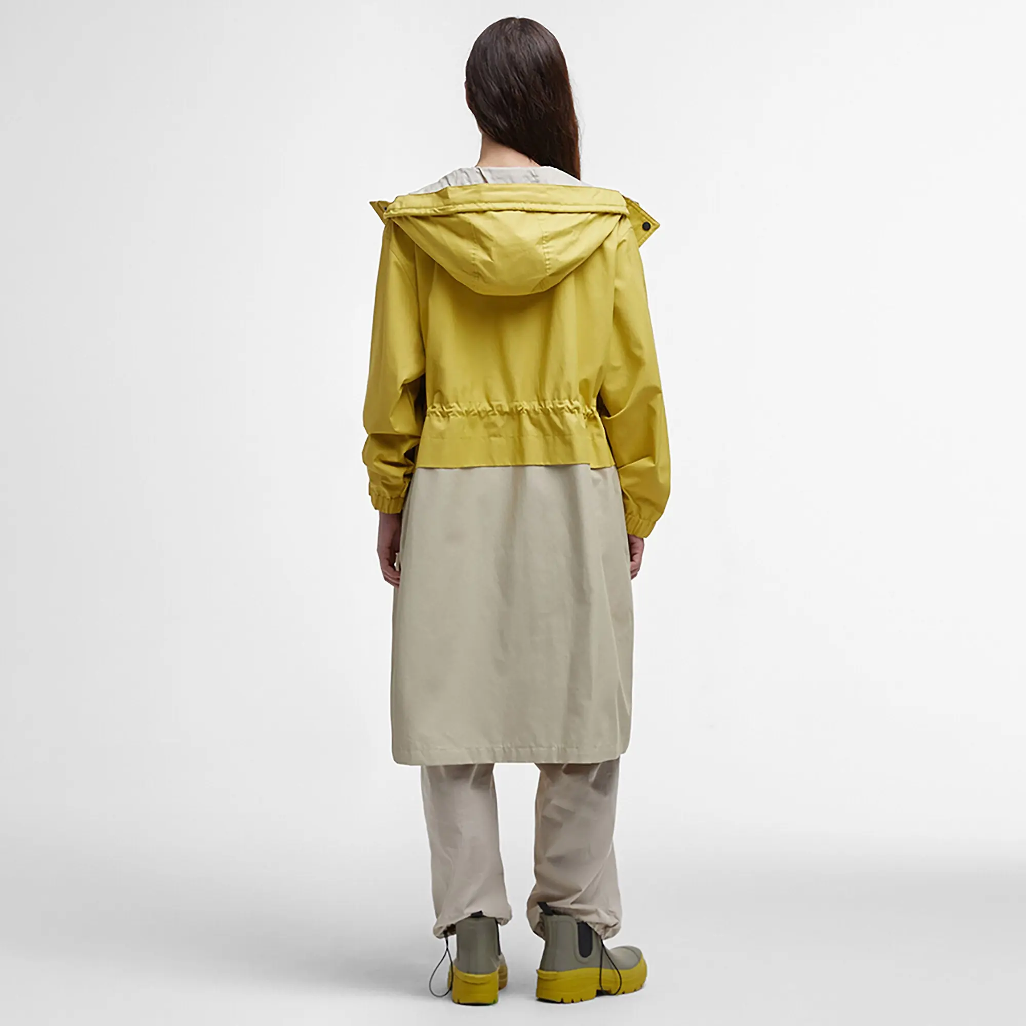 Product image 4 of 8 of Barbour Women's Evie Showerproof Parka - Limeade/Light Sand