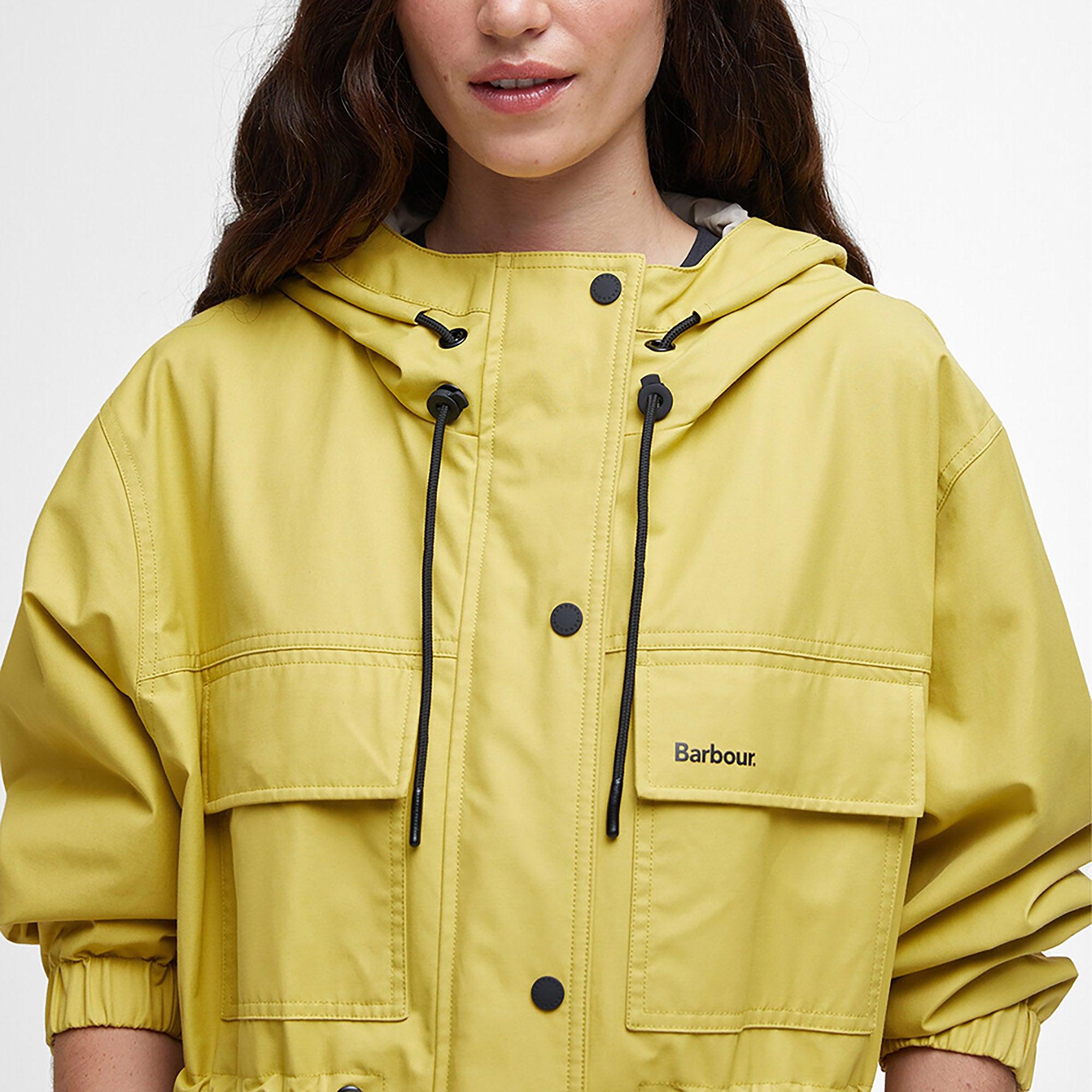 Barbour Women's Evie Showerproof Parka - Limeade/Light Sand