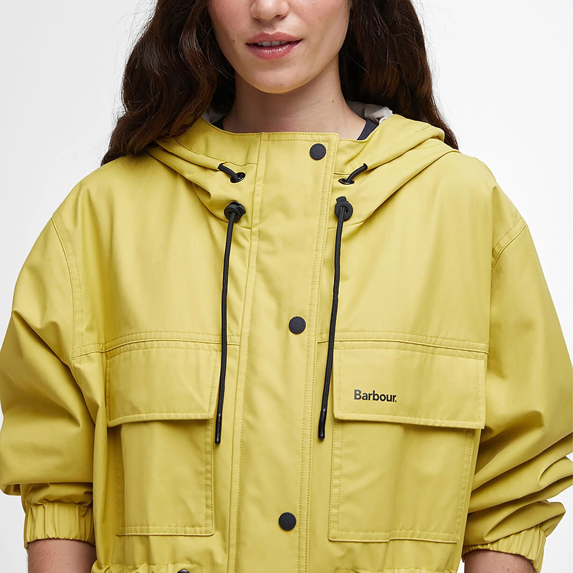 Product image 5 of 8 of Barbour Women's Evie Showerproof Parka - Limeade/Light Sand