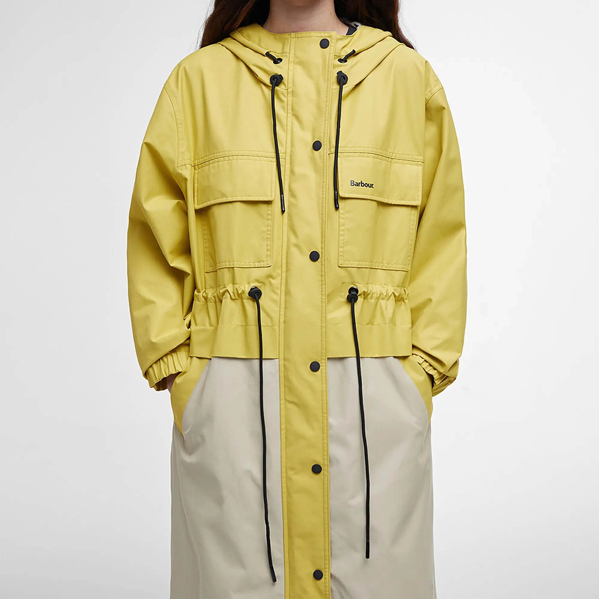 Product image 6 of 8 of Barbour Women's Evie Showerproof Parka - Limeade/Light Sand