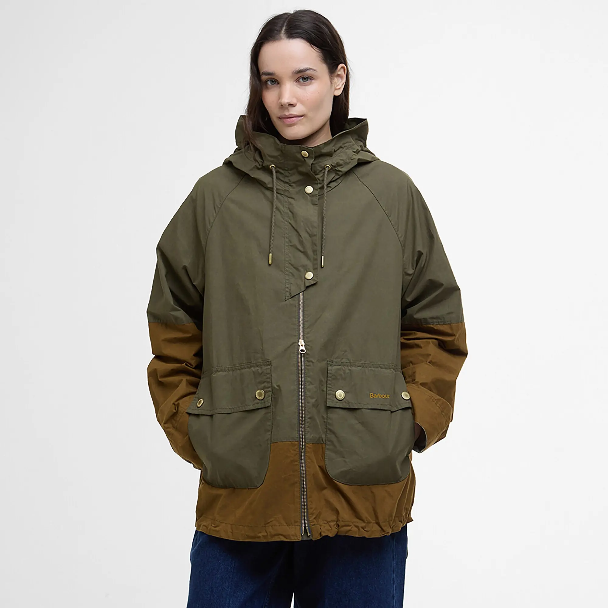Product image 2 of 6 of Barbour Women's Hayley Showerproof Jacket - Dusky Green/Ancient Tartan