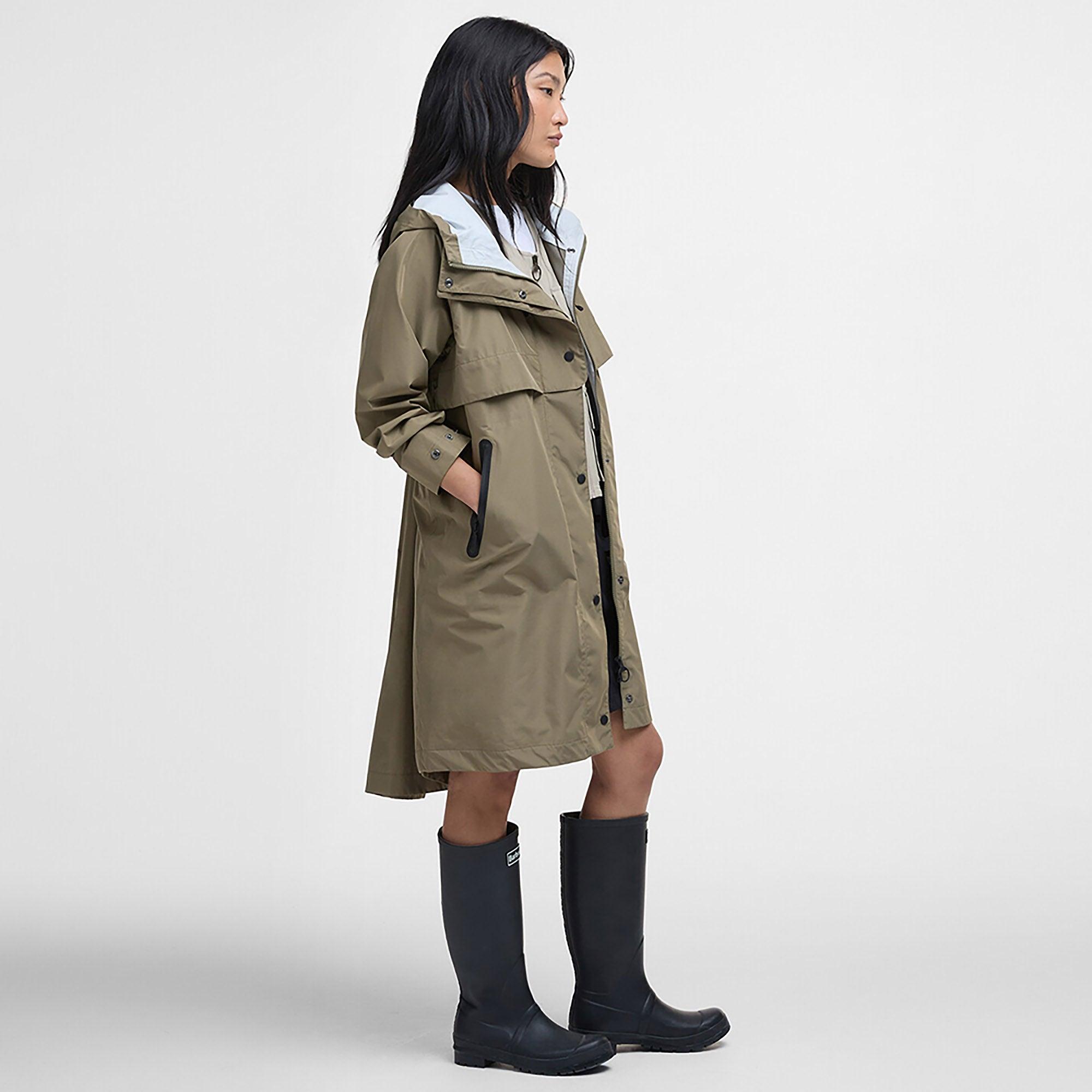 Barbour Women's Jayla Waterproof Parka - Dusky Green | British Attire