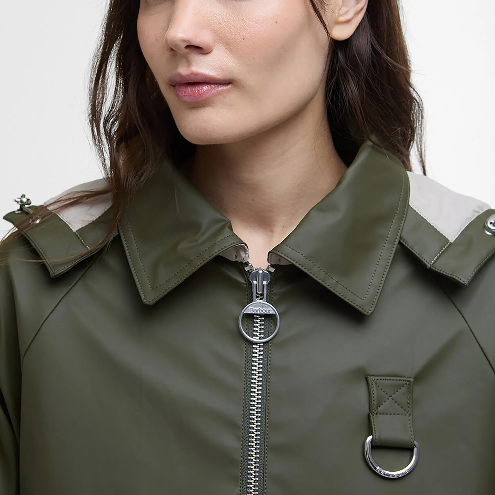 Product image 5 of 7 of Barbour Women's June Showerproof Jacket - Deep Olive
