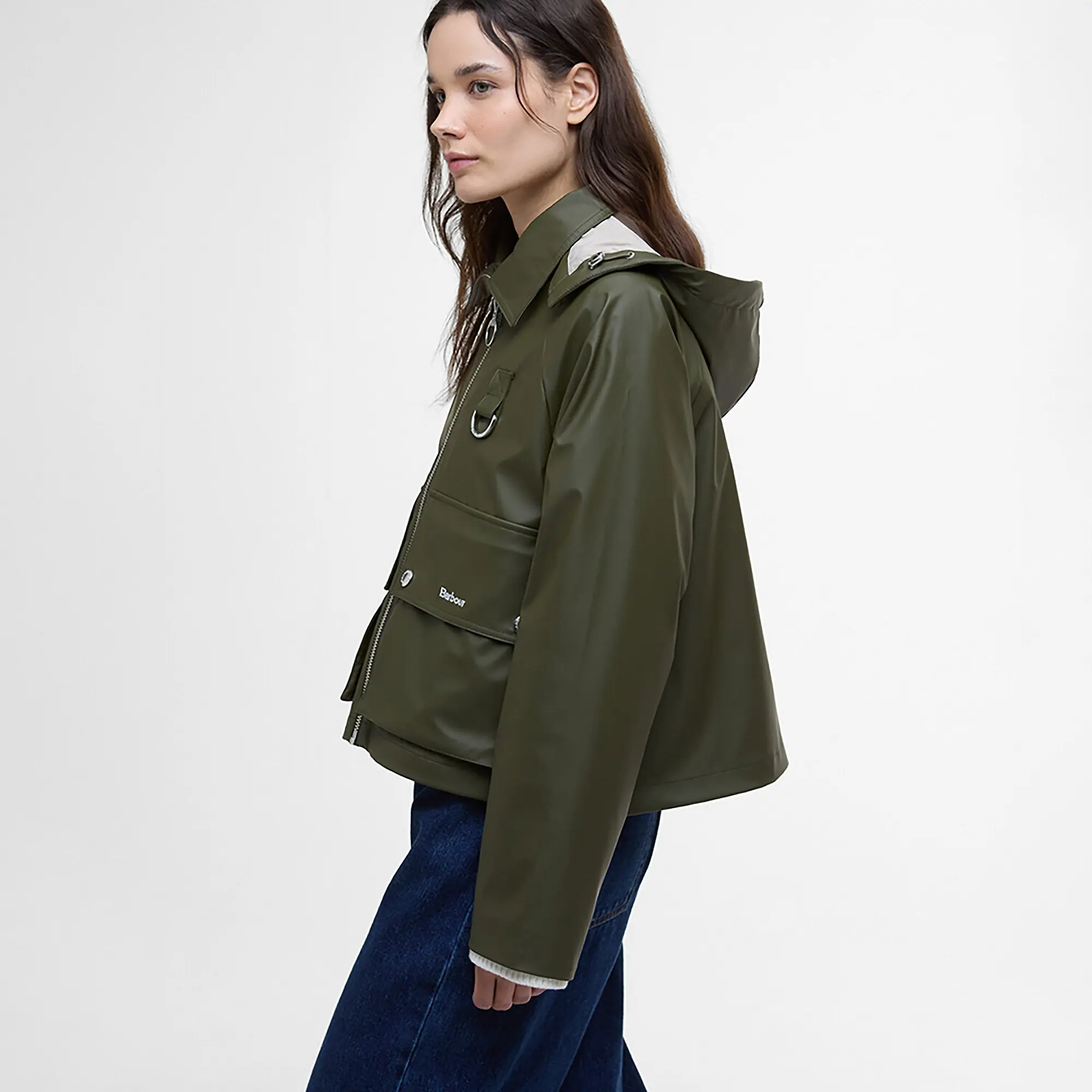 Product image 6 of 7 of Barbour Women's June Showerproof Jacket - Deep Olive