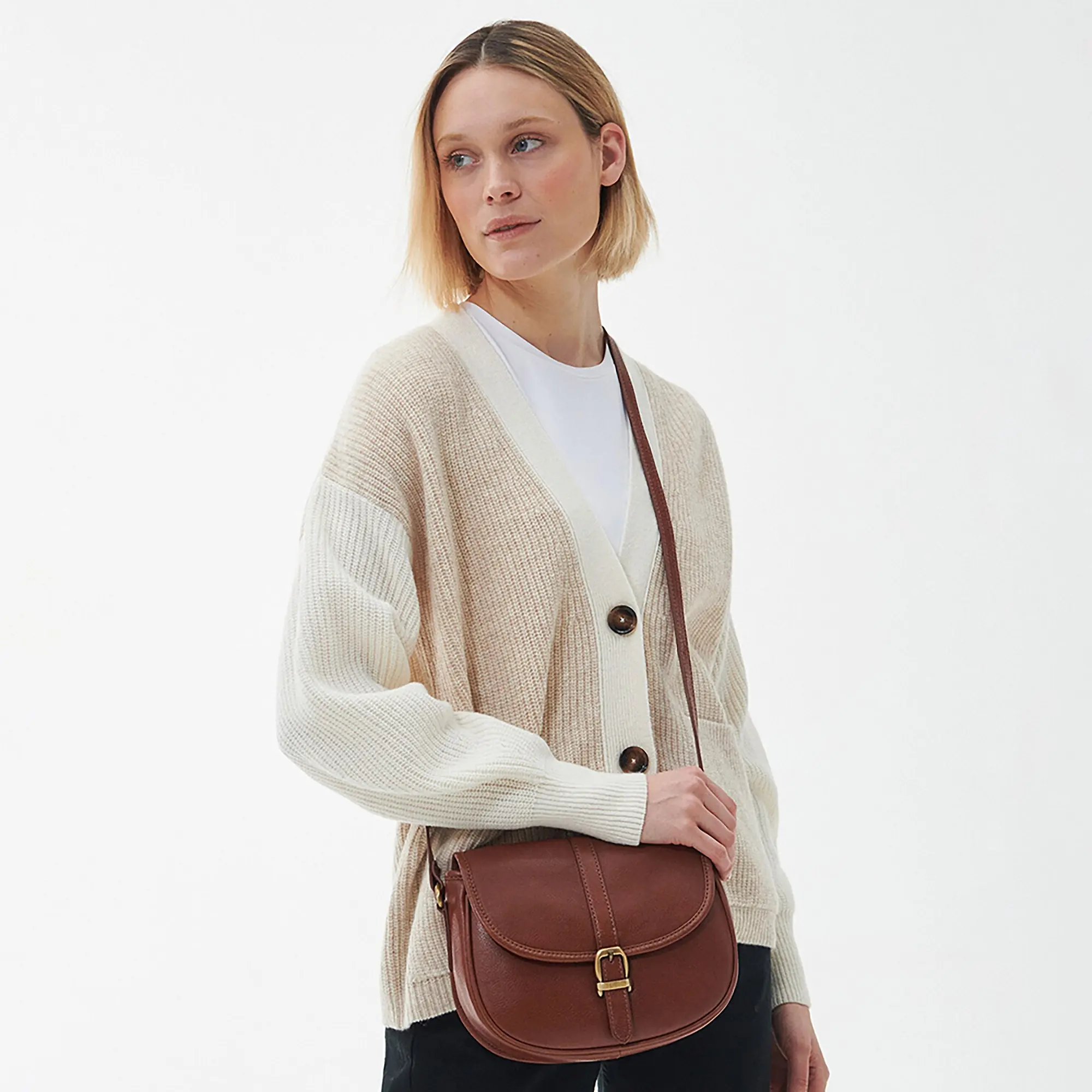 Product image 2 of 6 of Barbour Women's Laire Medium Leather Saddle Bag - Brown