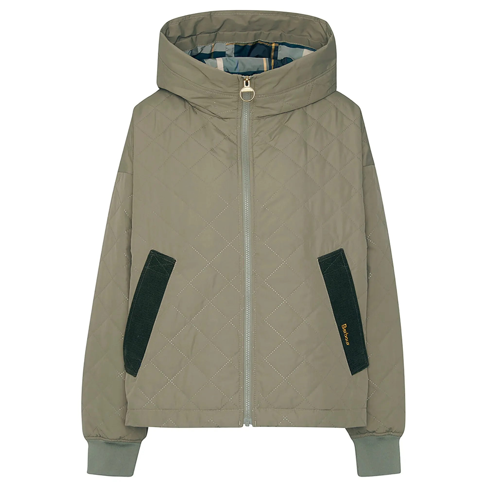 Product image 1 of 7 of Barbour Women's Maddy Quilted Jacket - Dusky Green/ Ancient Tartan