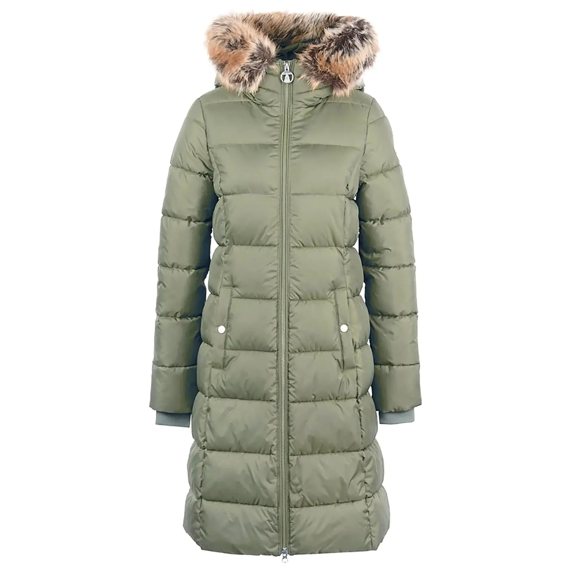 Product image 1 of 8 of Barbour Women's Rosoman Quilted Jacket - Dusty Khaki
