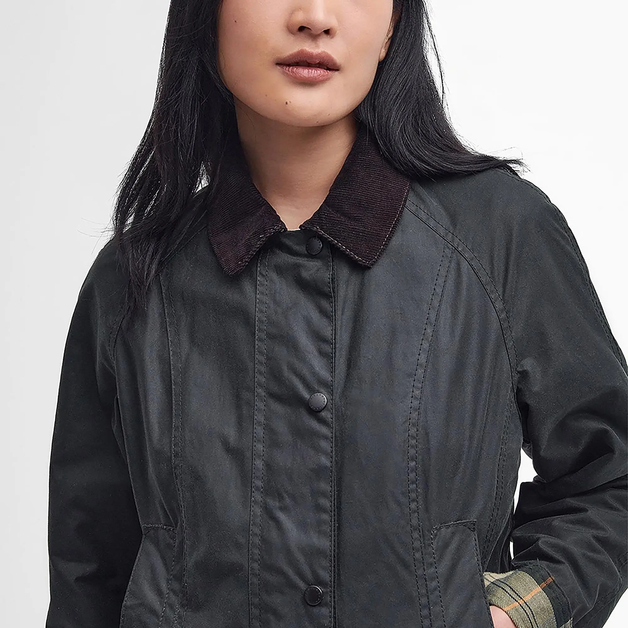 Product image 5 of 10 of Barbour Women's Beadnell Waxed Jacket - Sage