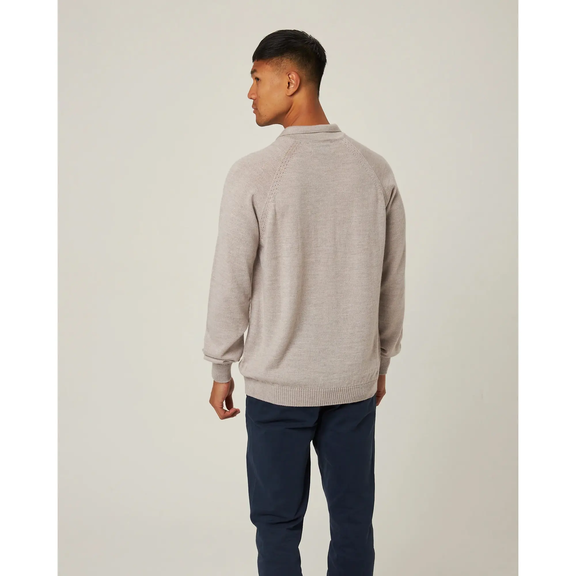 Product image 6 of 8 of Peregrine Men's Beauford Made In England Polo Shirt - Light Grey