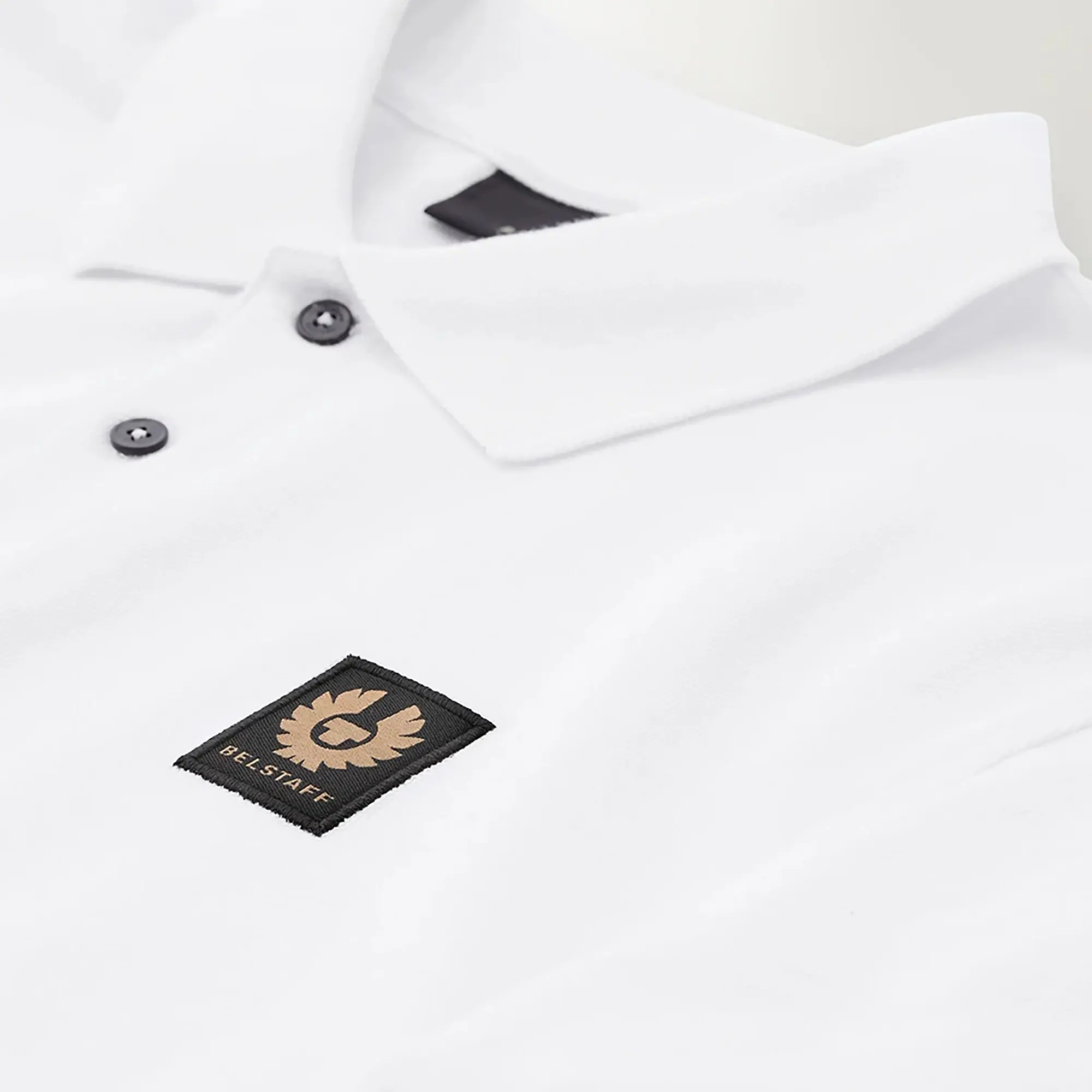 Product image 2 of 2 of Belstaff Men's Cotton Pique Polo Shirt - White