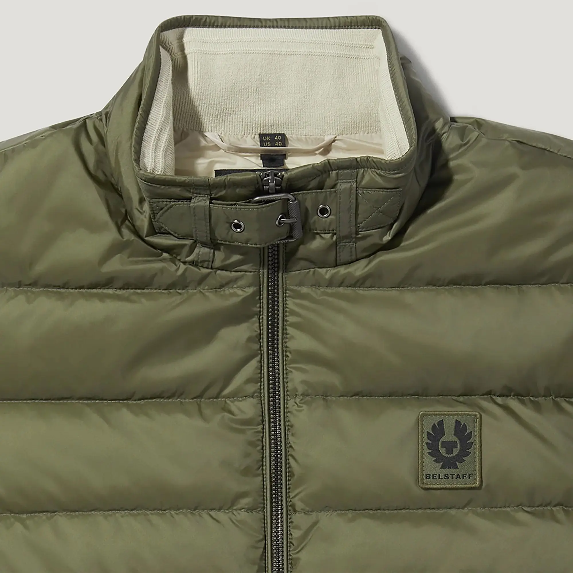 Product image 2 of 4 of Belstaff Men's Down Filled Nylon Circuit Vest Gilet - Surplus Green