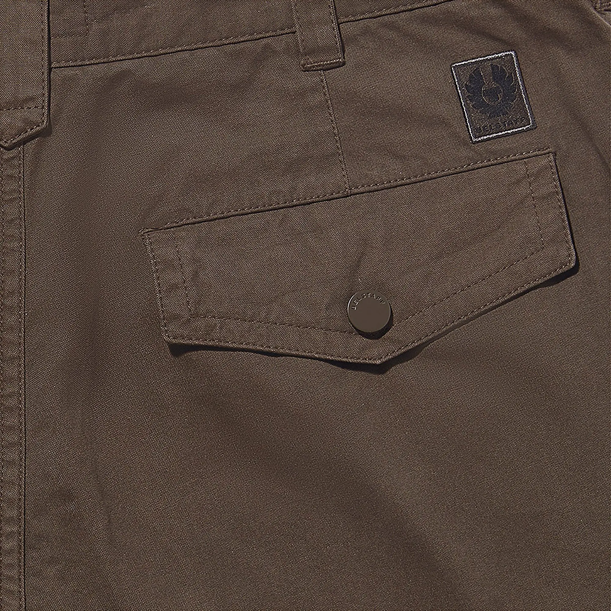 Product image 2 of 3 of Belstaff Men's Garment Dye Cotton Dispatch Cargo Trousers - Army Olive