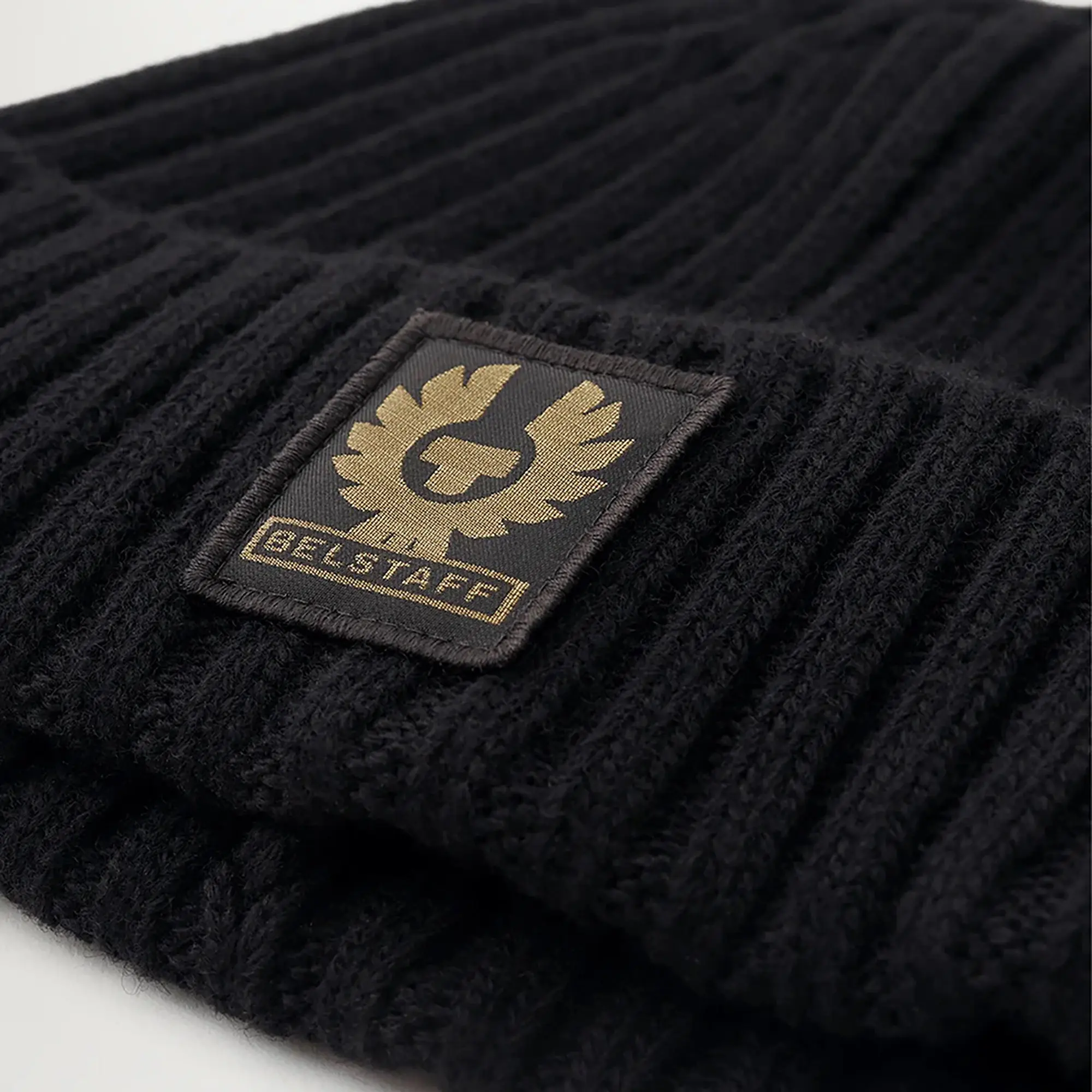 Product image 3 of 3 of Belstaff Men's Lambswool Watch Beanie Hat - Black