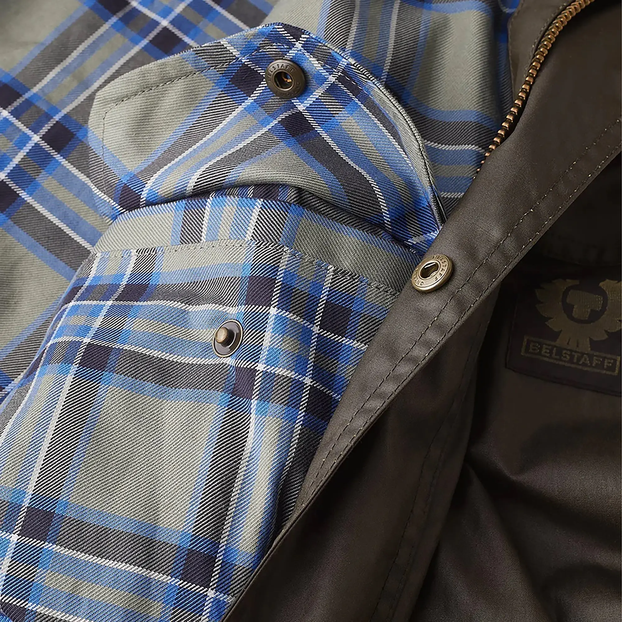 Product image 4 of 5 of Belstaff Men's Waxed Cotton Fieldmaster Jacket - Faded Olive